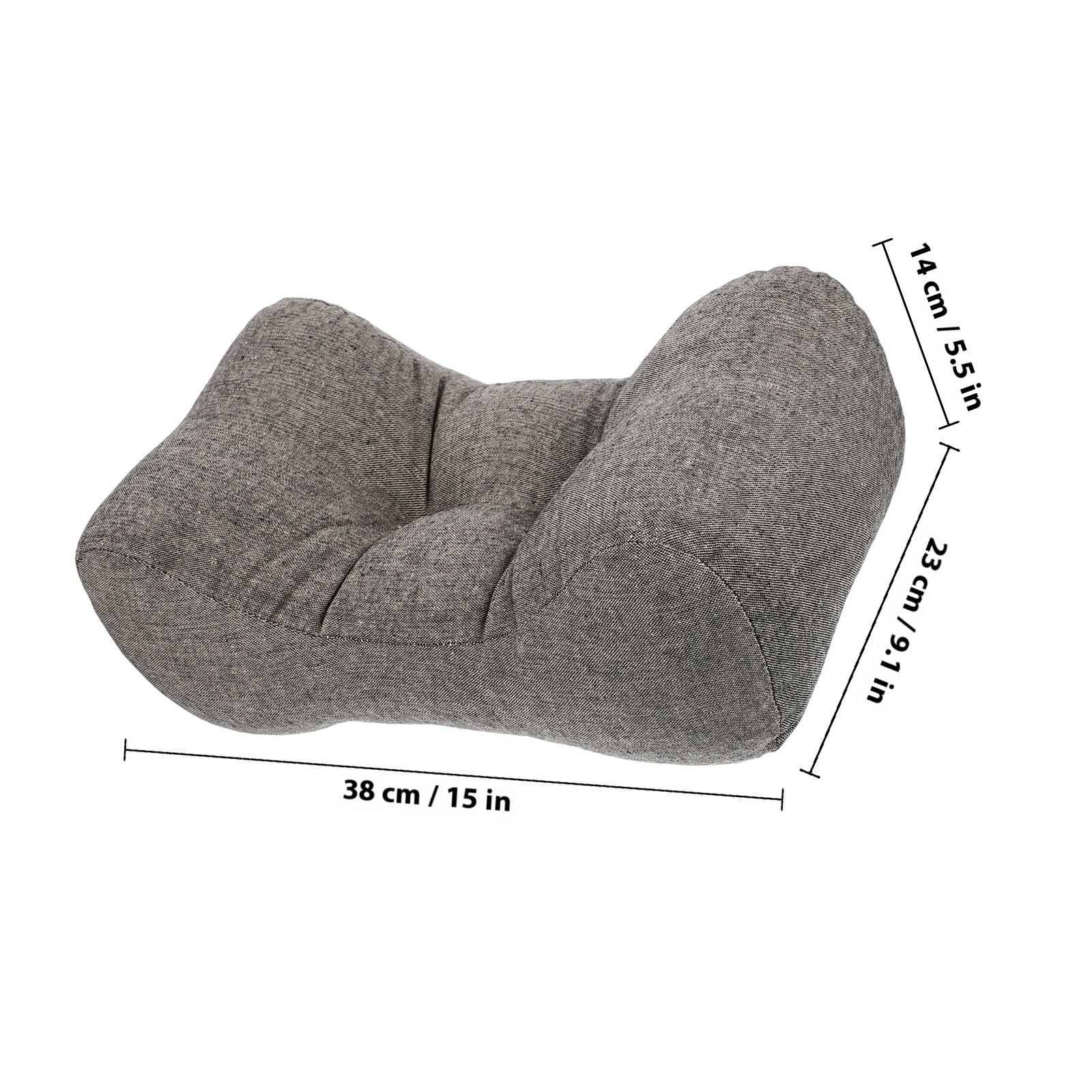 SEWACC Cojín de Respaldo Lumbar Negro para Silla de Oficina y Coche