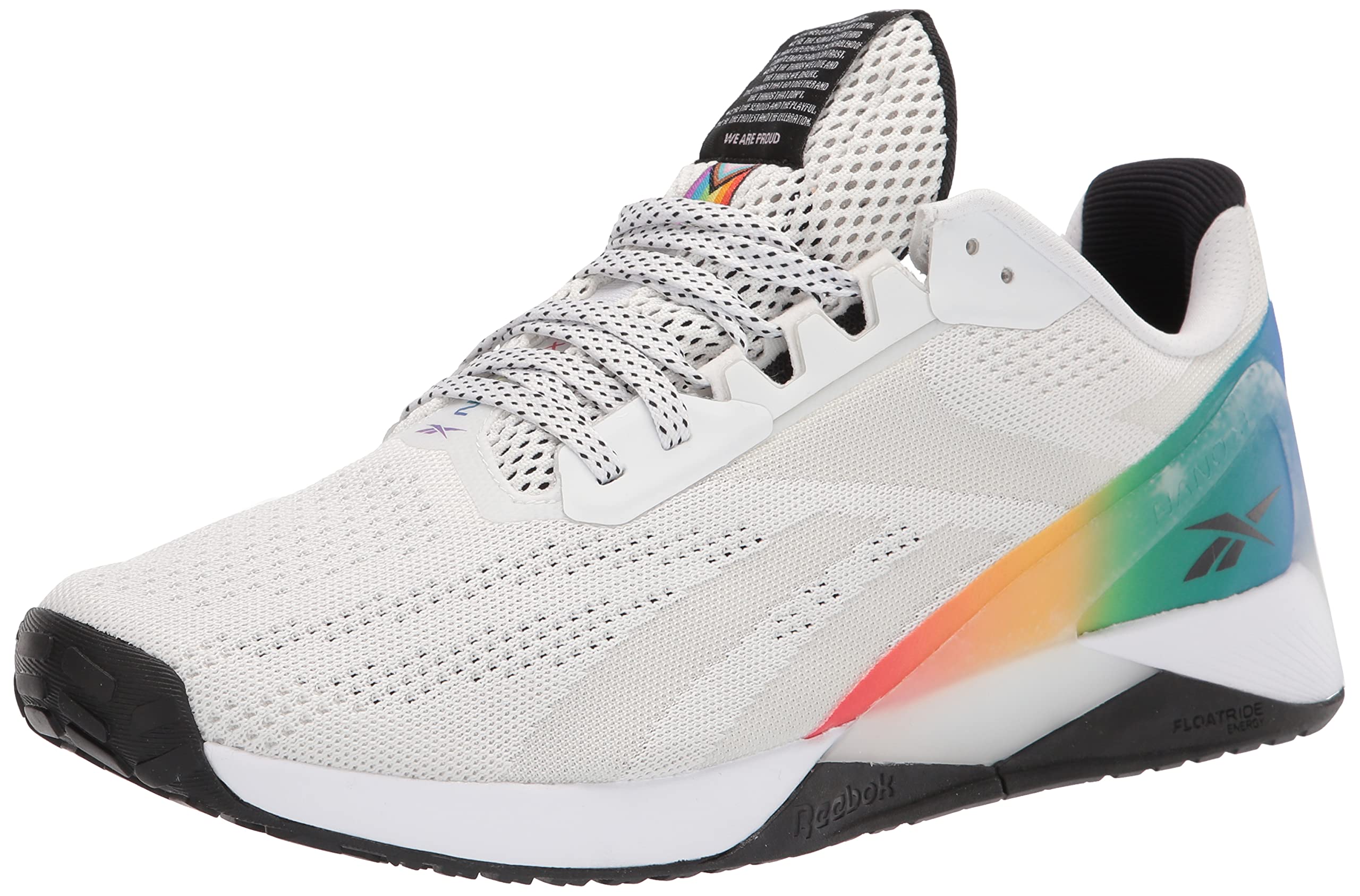 Reebok Pride Nano X1 Cross Trainer, White/True Grey/Black  display picture 3