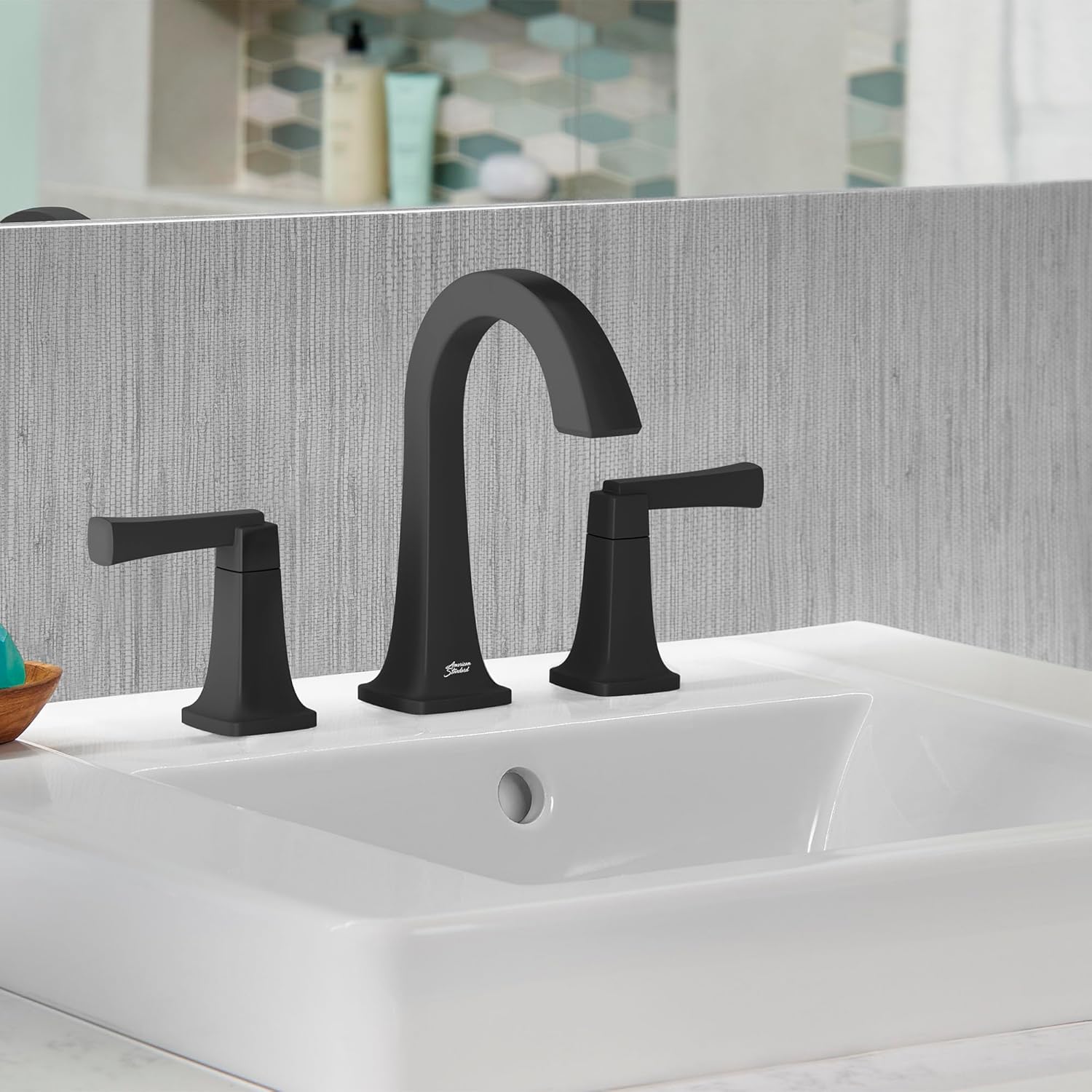American Standard 7353801.013, Townsend 8-Inch Widespread 2-Handle Bathroom Faucet 1.2 GPM, Polished Nickel