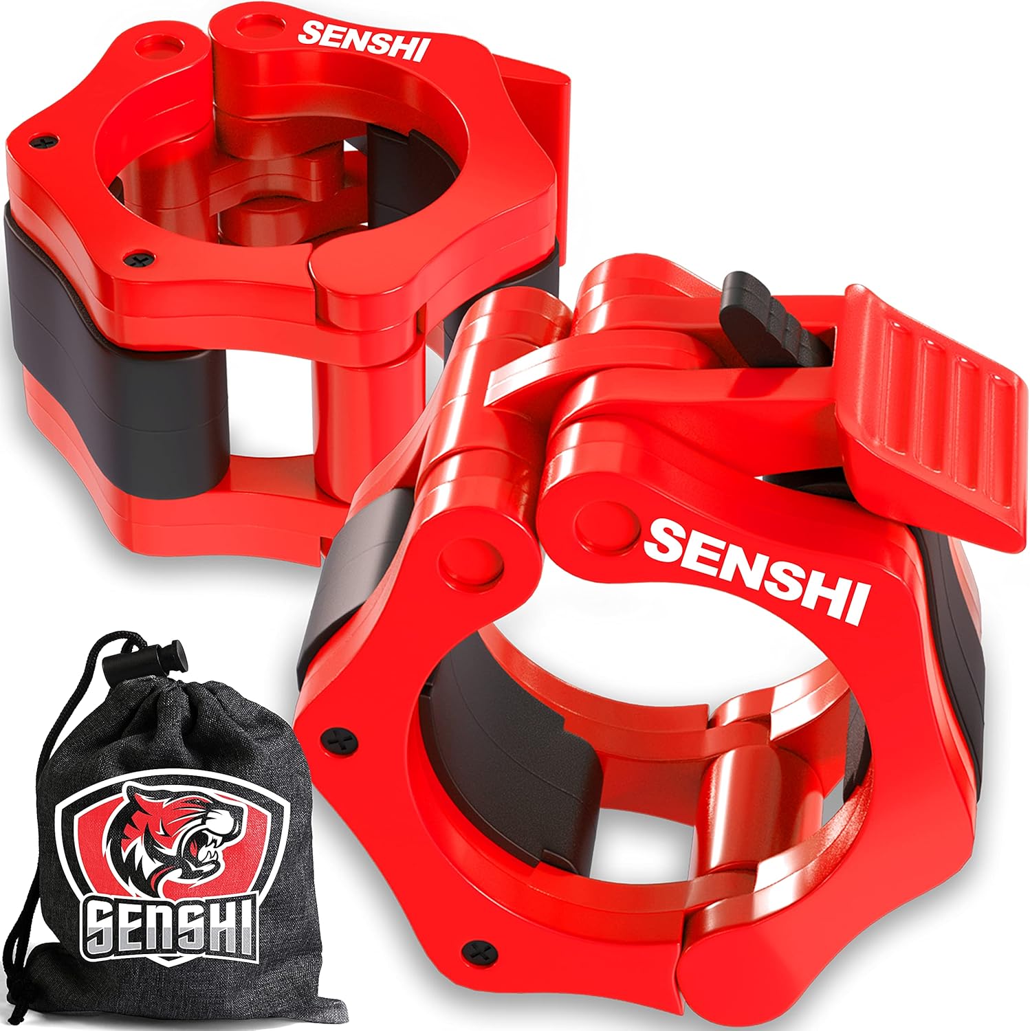Senshi Japan 50mm Olympic Bar Collars The Ultimate Clamps for Holding