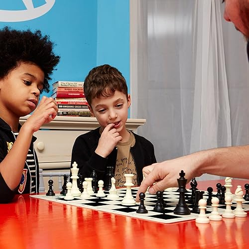 Miniatura 3 de Ankit Toys & Games Juego de ajedrez en blanco y negro  Juego de estrategia duradero y portátil para niños y adultos a partir de 6 años, perfecto