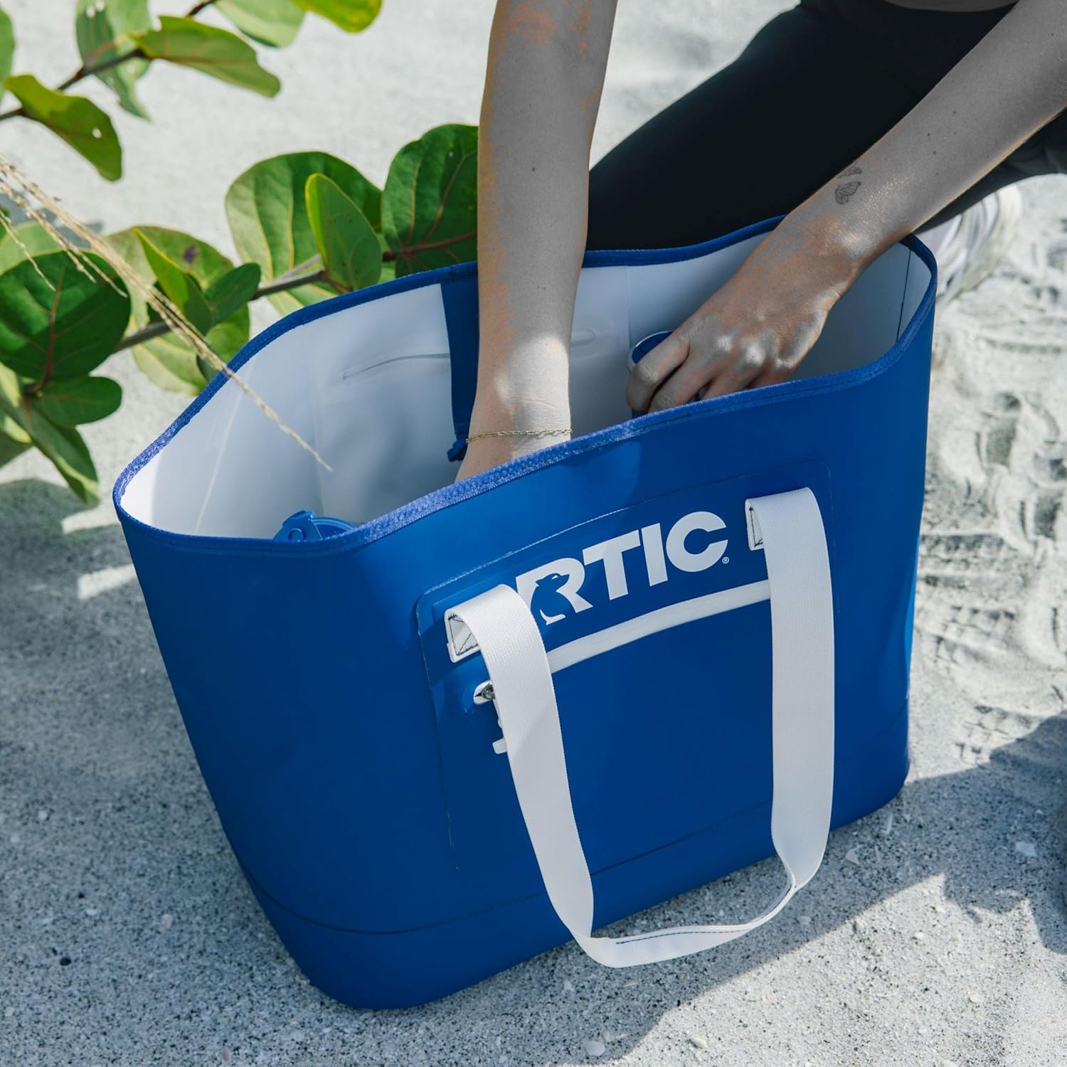 RTIC Ultra-Tough Tote Bag, Waterproof for Beach, Pool, Towel, Grocery, Shopping, Heavy-Duty, Puncture Resistant