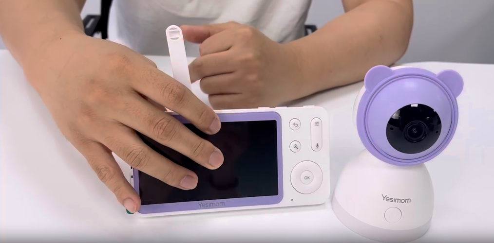 BOIFUN 2K 5" Babyphone 2 Caméra Avec Application Telephone, Rotation à 360°, Surveillance Des Mouvements & Suivi Automatique, Détection De Zone Personnalisée, Zoom 4X