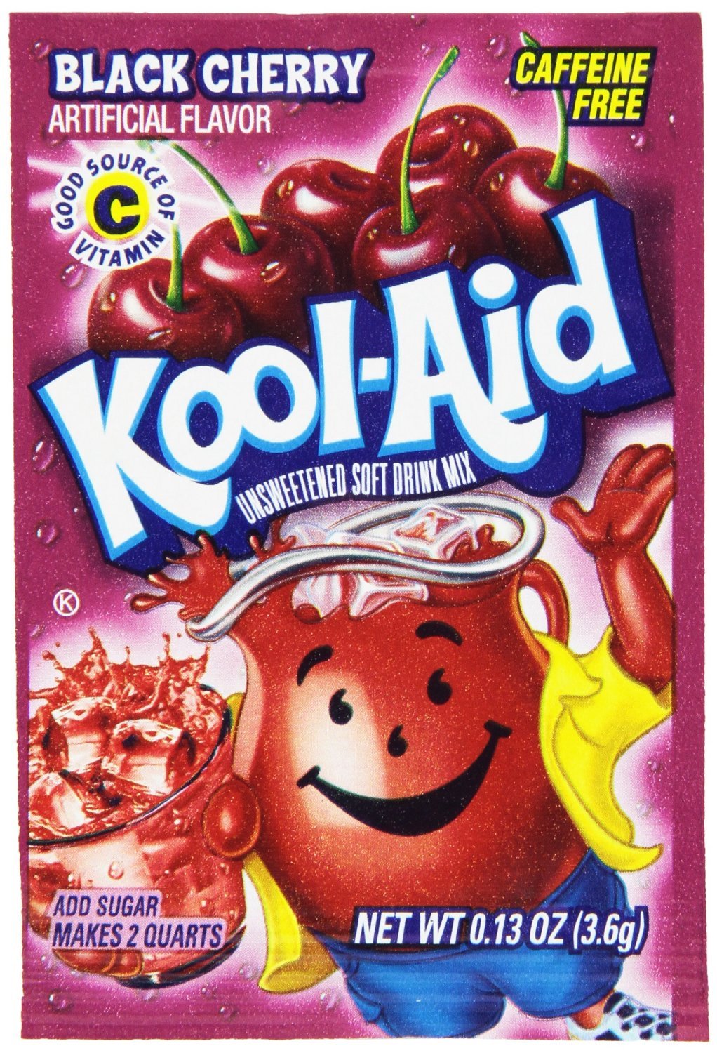 Buy 100 Lot Black Cherry Kool Aid packets makes 200 quarts Online at