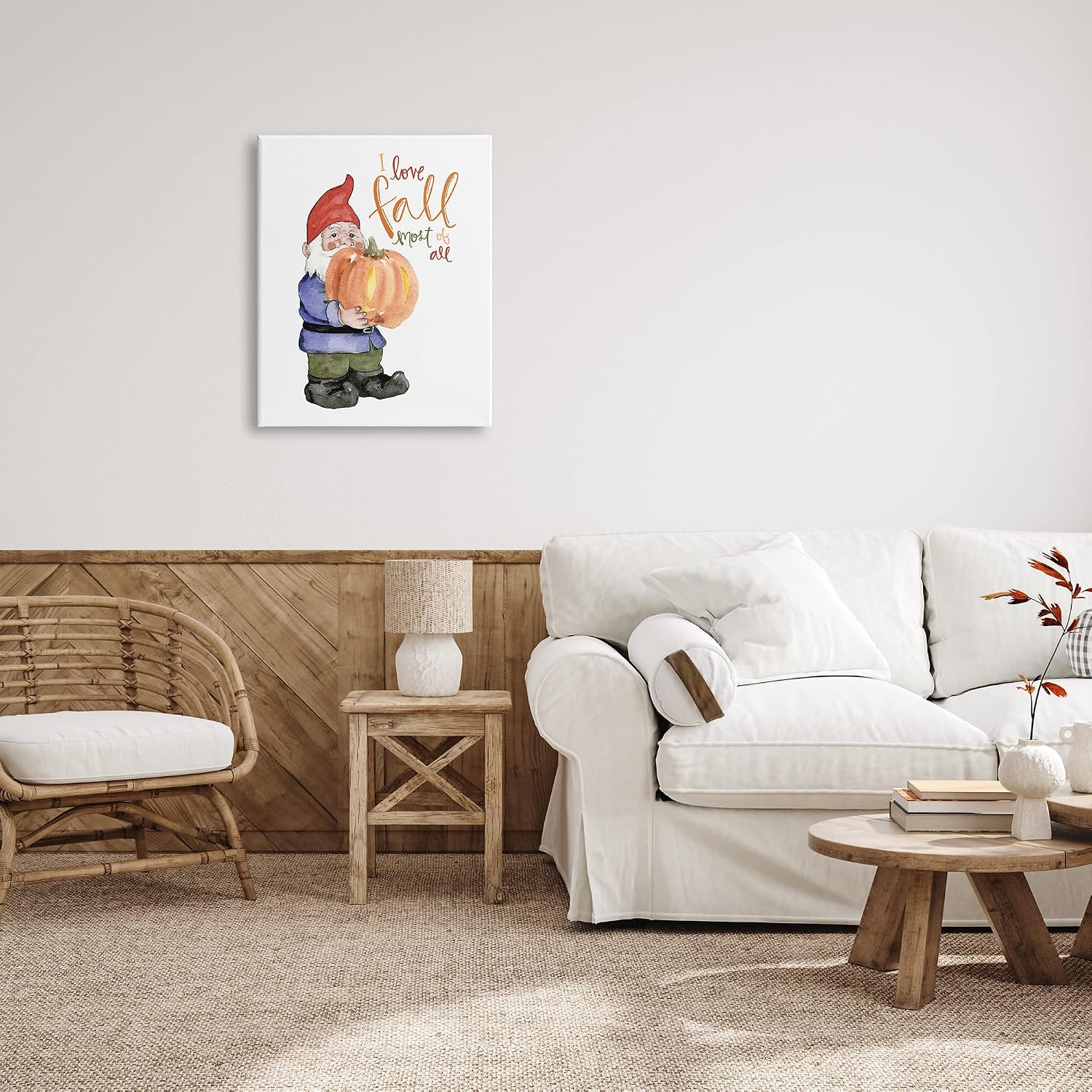 Stupell Industries 'I Love Fall Most Of All Gnome'| Canvas Art