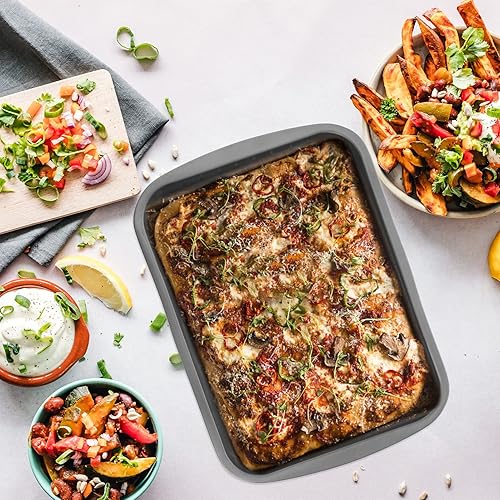 Miniatura 8 de UPKOCH Estante para hornear y enfriar con rejilla de alambre Bandeja antiadherente para hornear Metal BBQ Grill Rack