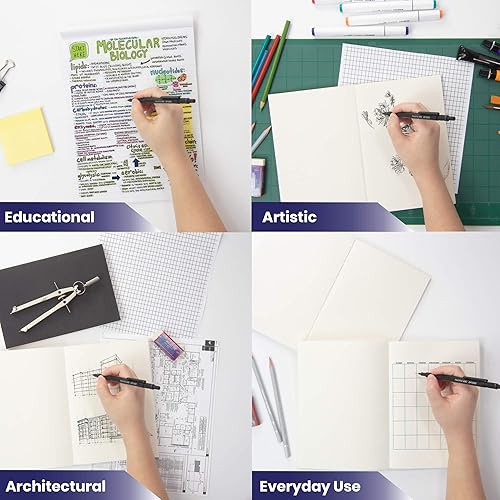 Vista 72 de Pacific Arc Chromagraph - Portaminas de metal de 0.028 in, barril plateado, con indicador de grado de lápiz integrado, soporte para lápiz de plomo