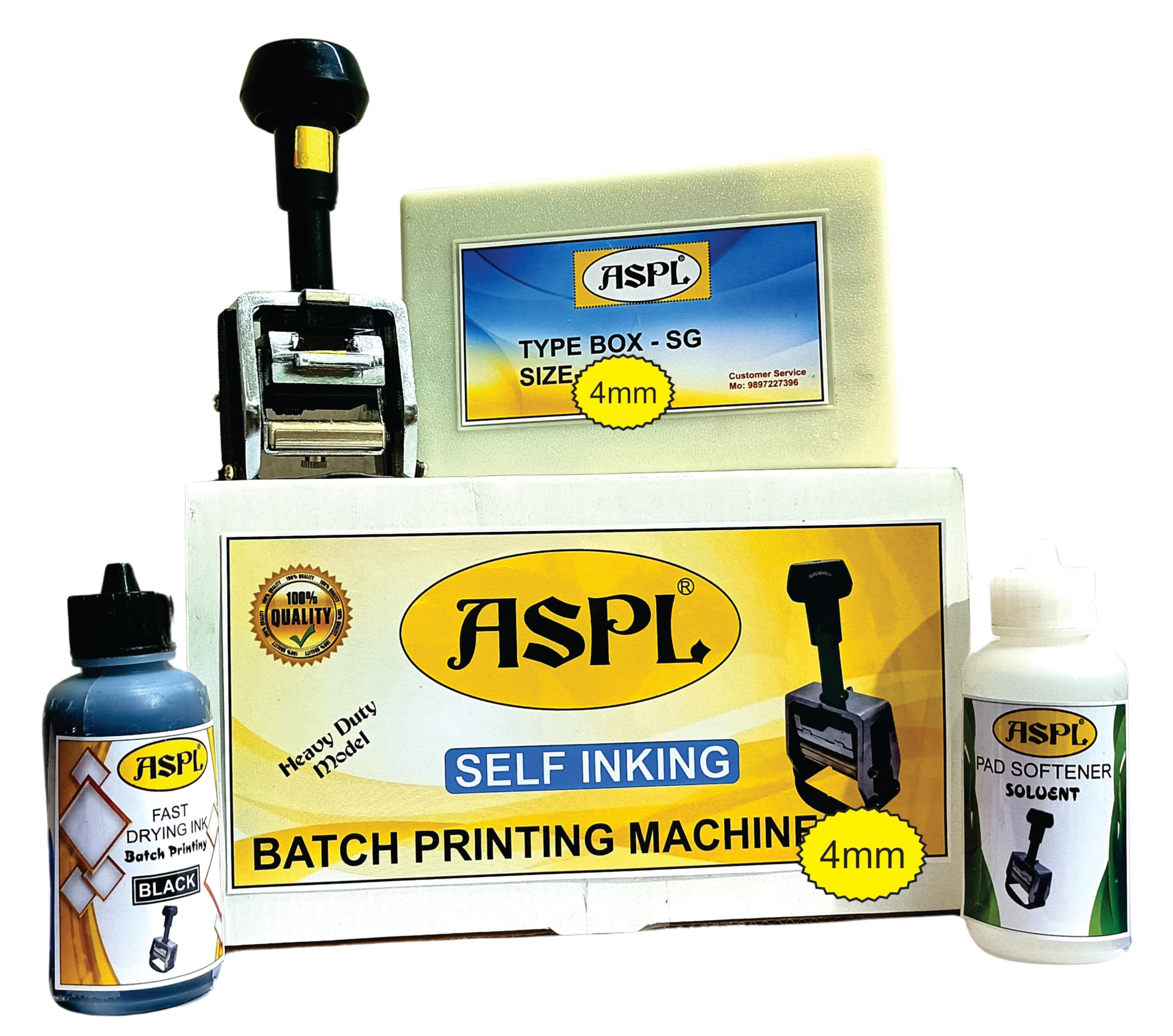 ASPL (4mm) Original ACGL Batch Printing Machine (Batch NO., Packing Date, Expiry Date, MUXIMUM Retail Price, NET Weight, Quantity, Size, ETC.) (M30) 4mm