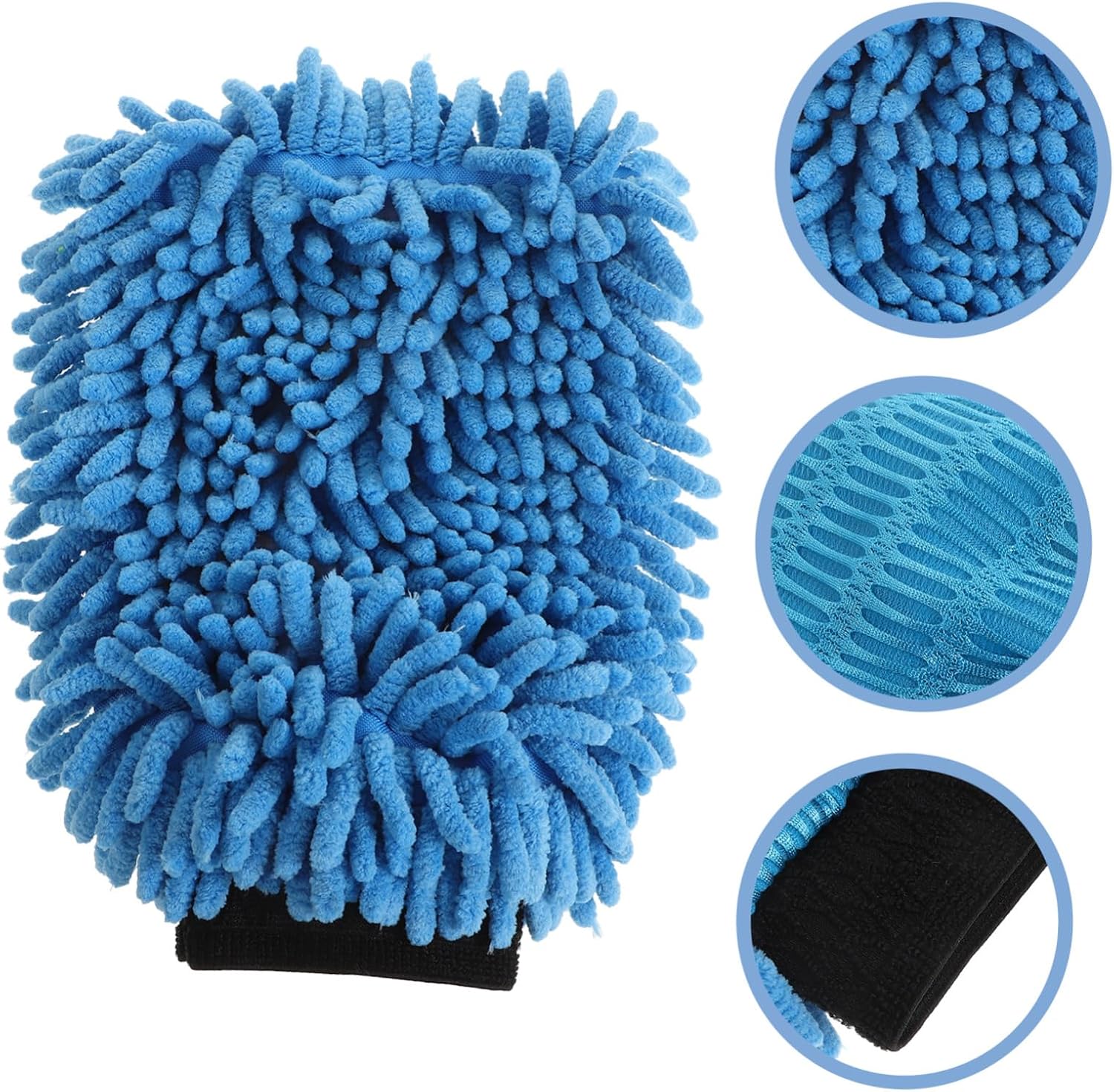 Car Washing Glove Soft Chenille Microfiber Cleaning Mitt for Cars Trucks and Suvs and Scratch Vehicle Exterior Cleaning Tool Versatile for Various