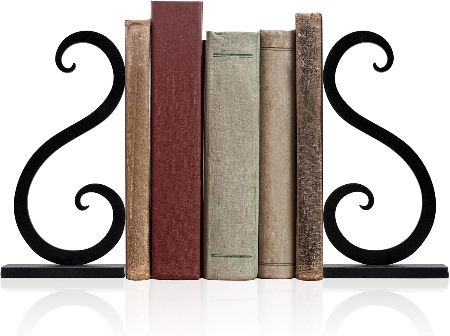 Vintage Farmhouse Decorative Bookends – Book Holders for Shelves | Rustic Book Ends Decorative for Home or Office