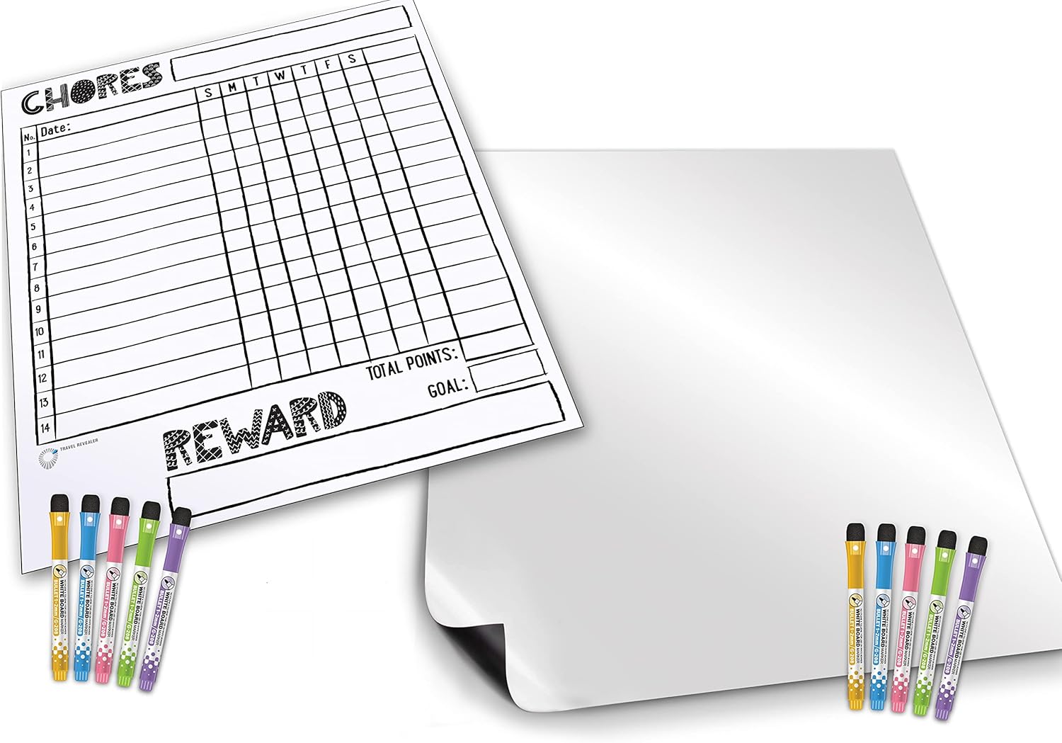 Chore Chart 14x11" + Whiteboard 17x11