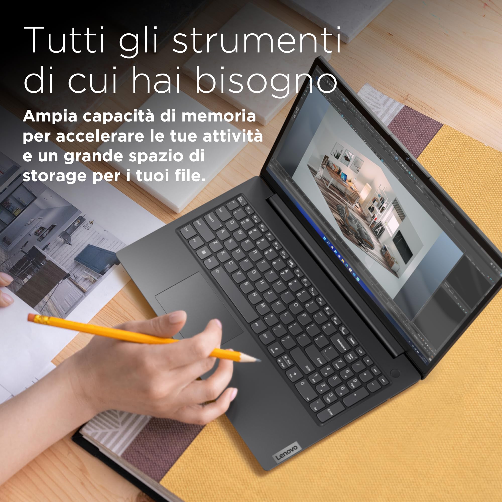 Lenovo V15 G4 IRU Notebook 15.6 Pollici Windows 11 Pro Intel Core i5-13420H 16GB DDR4 512GB SSD NVMe FHD