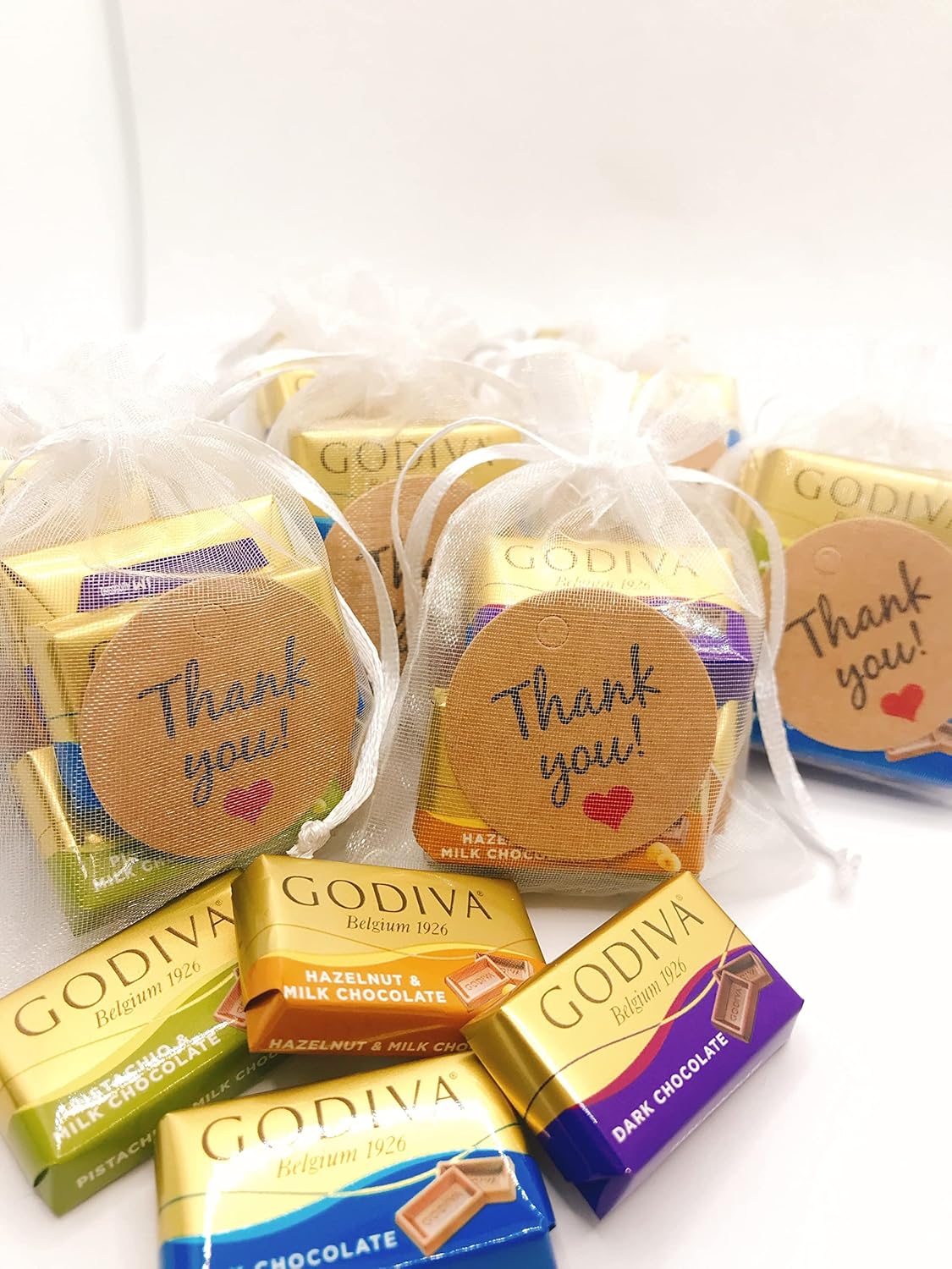 GODIVA（ゴディバ）ナポリタン プチギフト★5粒×10セット★巾着ギフトラッピング★ホワイトデー 結婚式