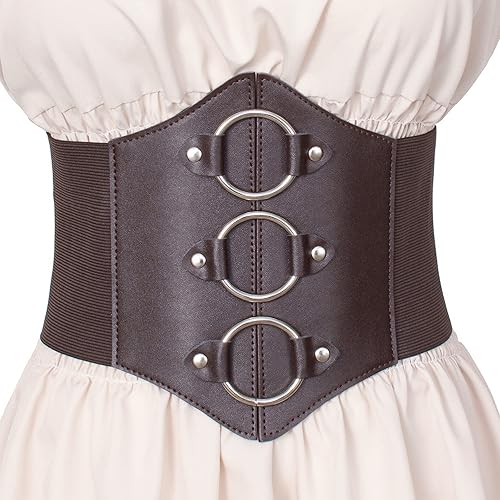 Miniatura 8 de Conjunto de blusa estilo renacentista victoriana campesina con volantes y cintura fruncida estilo bohemio pirata con cinturón