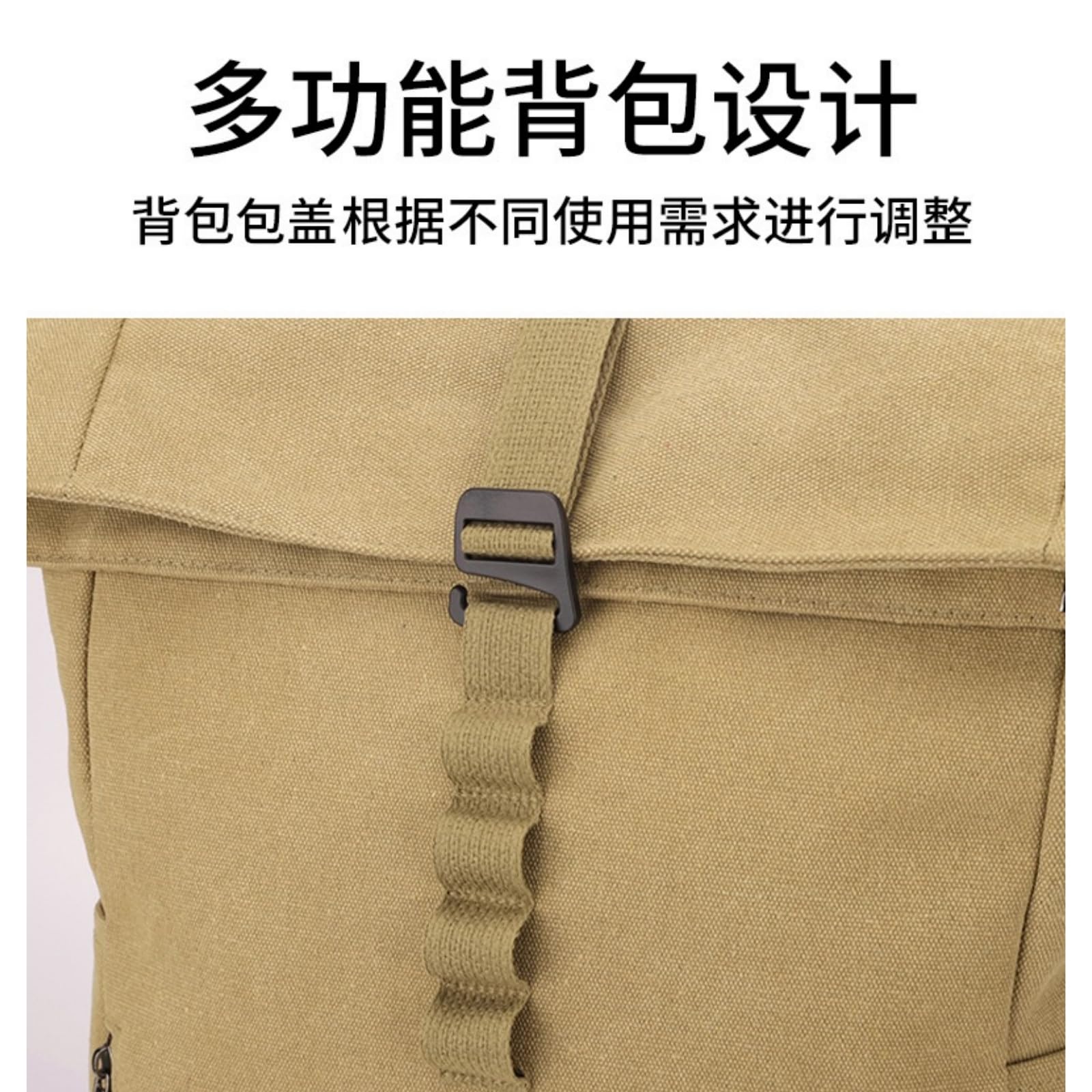 Zaino in Tela da Uomo Grande capacità Borsa per Computer Portatile Pendola