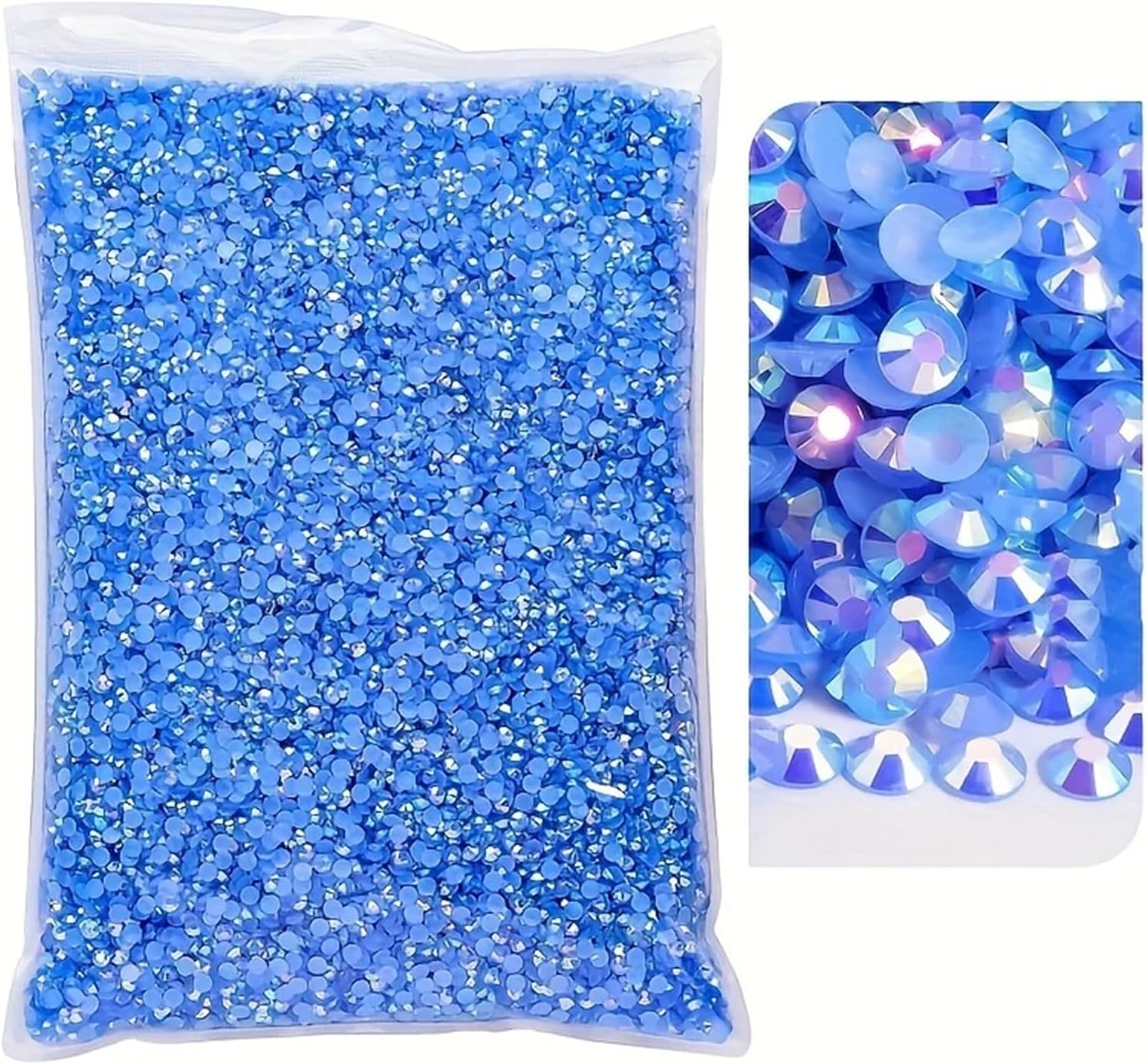 Resin Jelly Rhinestones Set Flat Back 30000pcs Vibrant Jelly Rhinestone Kit - Colorful, Clear Resin Gems for DIY Crafts Nail Ari Makeup & Tumbler Decoration(Orange-3mm 10000pcs)
