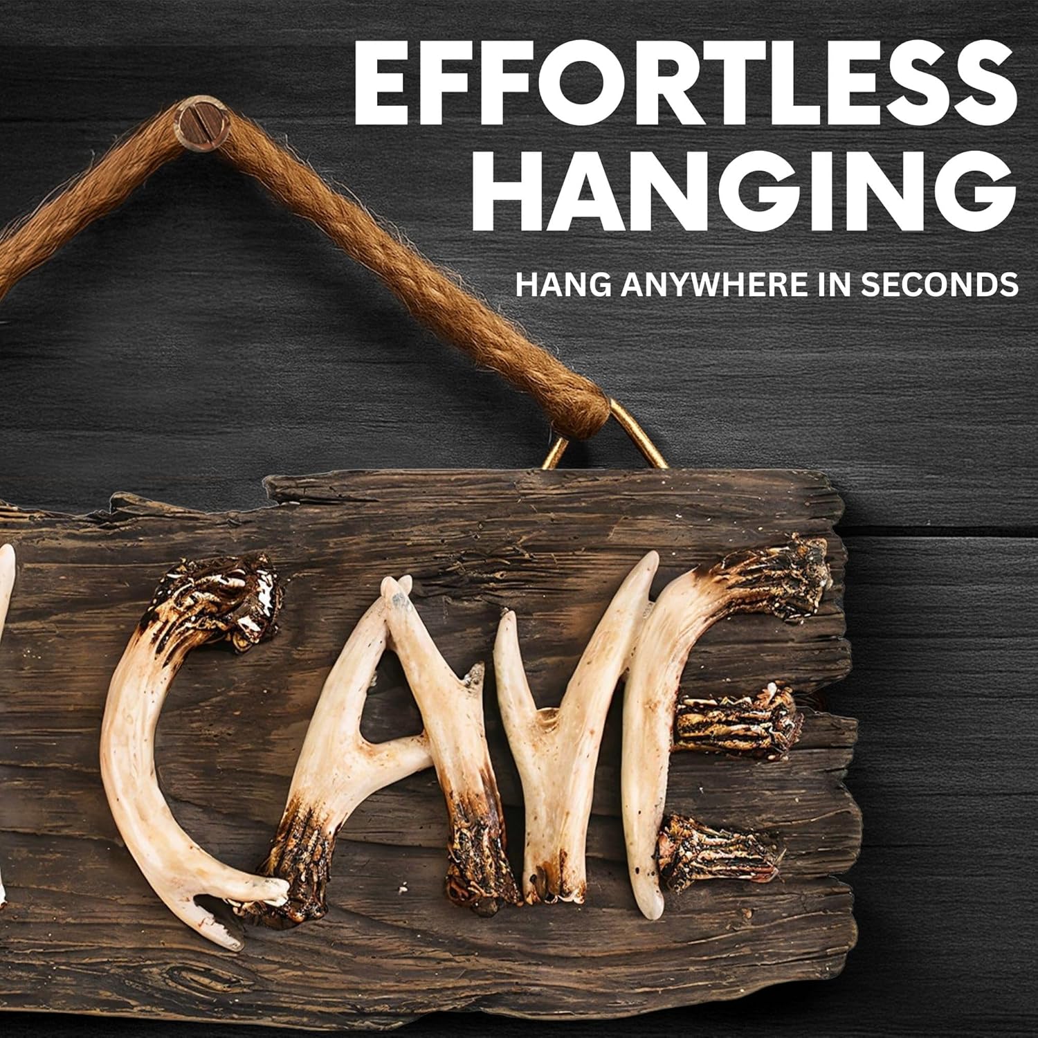 Man Cave Hanging Wall Sign - Rustic Wooden Wall Plaque Decor for Mancave, Cool Novelty Gift for Men - Image 4