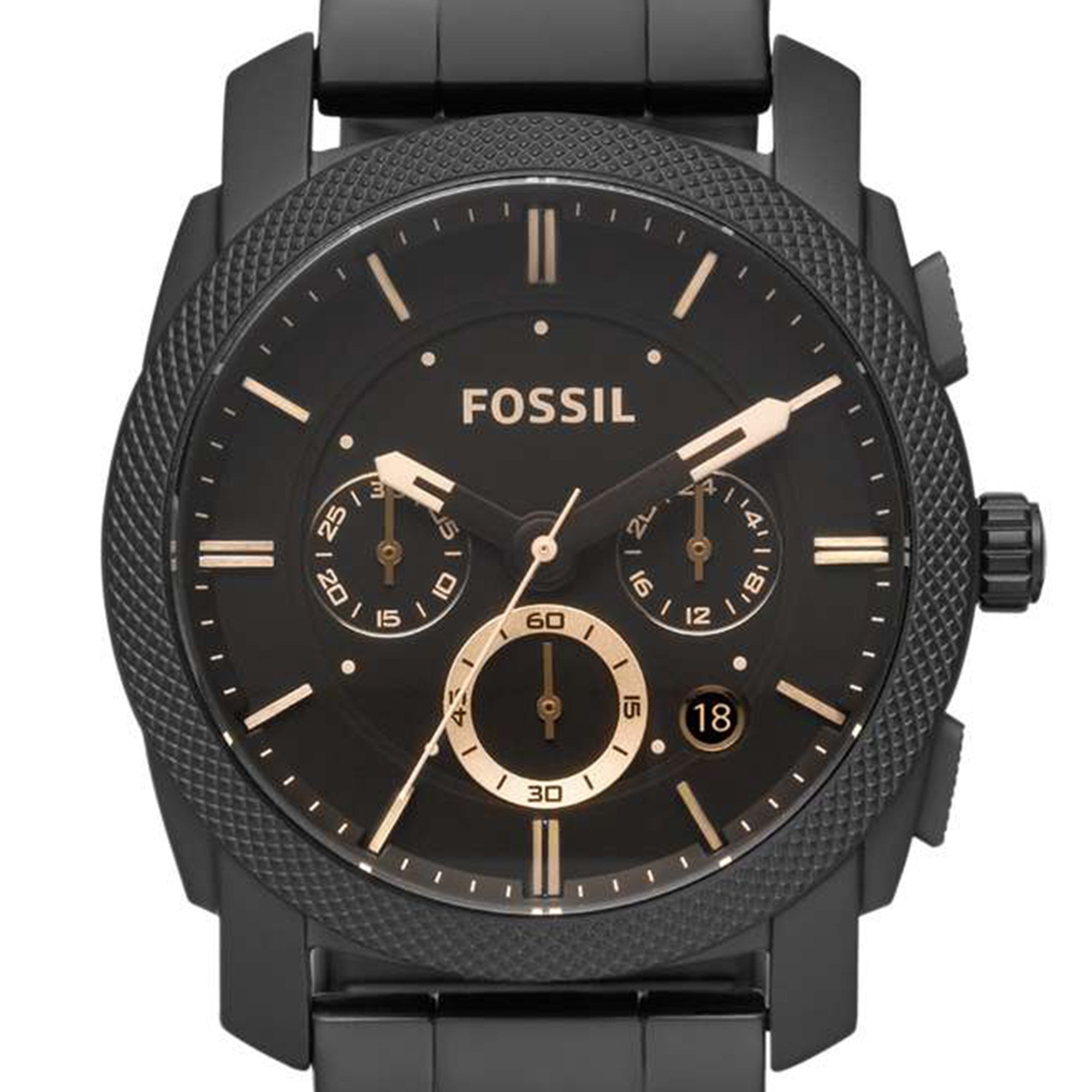 Fossil Machine orologio da uomo, movimento cronografo, con bracciale in acciaio inossidabile o cinturino in pelle