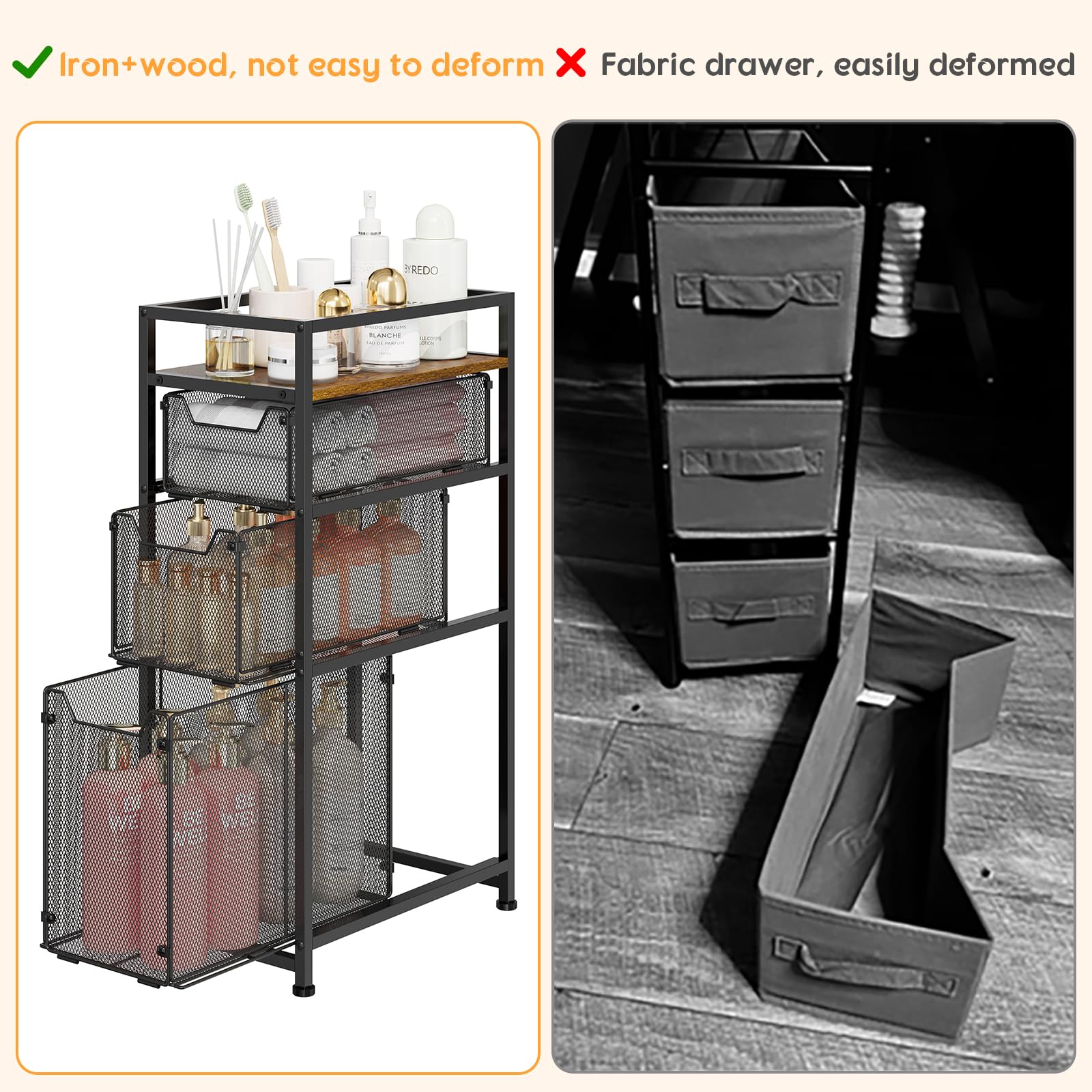 wire mesh dresser Wire Drawers for Closets