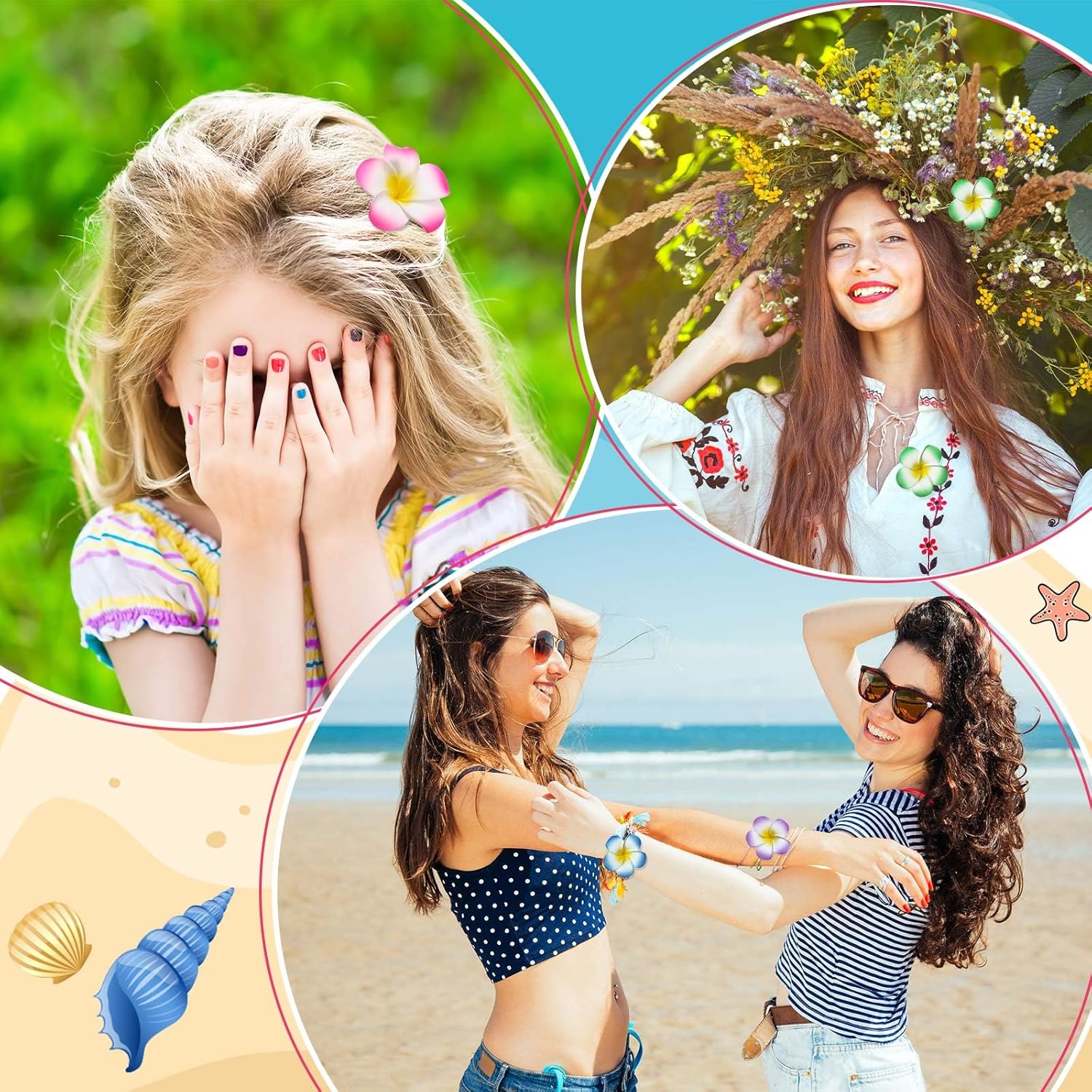 240 Pcs 2 Inch Plumeria Hair Clip Hawaiian Foam Flower Hair Clips Frangipani Artificial Foam Hair Clips for Women Girls Luau Beach Hawaii Tropical Bridal Wedding Party Decorations 8 Colors