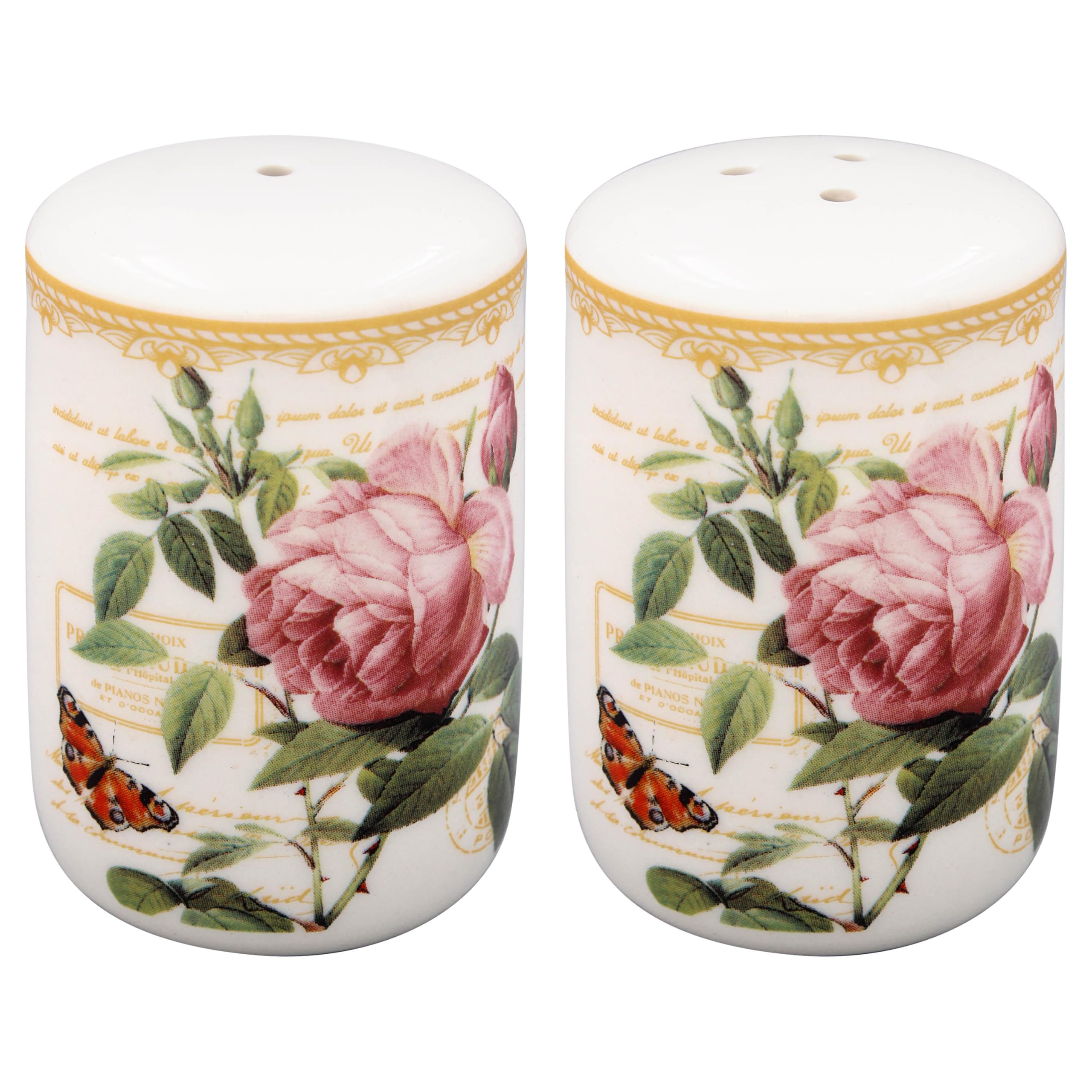 Pichet à Lait/crème Redouté - Céramique Décorative Fleurs Roses, Multi-usage Cuisine/bureau - Élégant Et Pratique