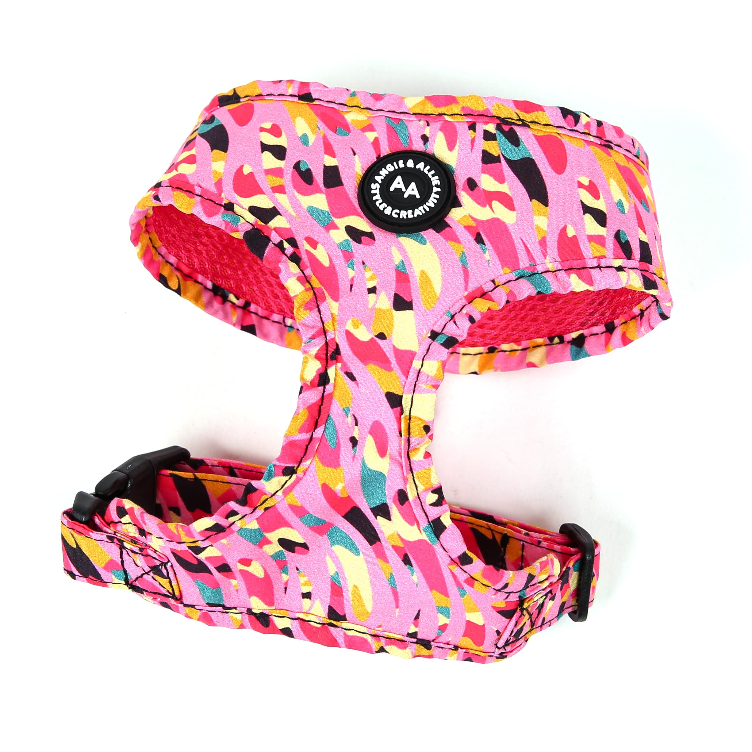 Angie and Allie Organic Cotton Dog Harness,No Pull Pet Harness with Leash D-Ring,Adjustable Soft Padded Dog Vest,Comfortable,Sustainable,Breathable