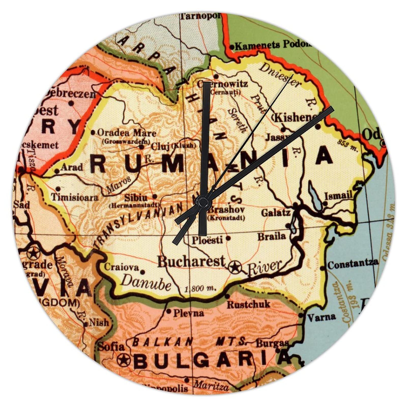 Horloge murale silencieuse sans tic-tac rétro chic pour salon et cuisine