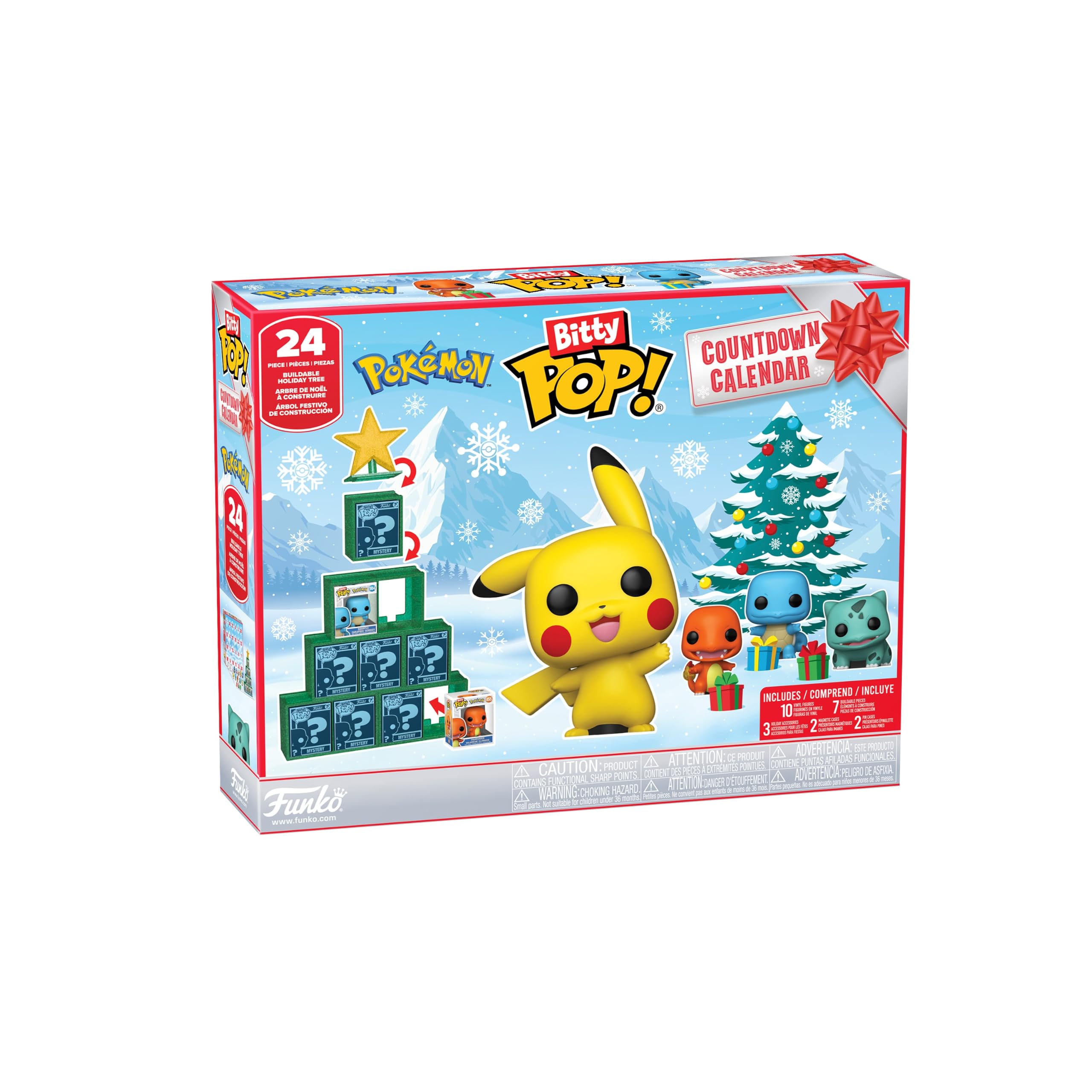 Funko Bitty POP! Countdown Calendar: Pokemon - Advent Calendar - 24 Days of Surprise - Collectable Vinyl Mini Figures - Mystery Box - Gift Idea - Holiday Xmas for Girls, Boys & Kids