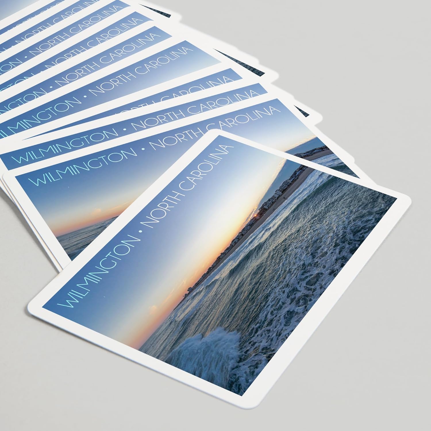 Lantern Press Wilmington, North Carolina, Sunset at Wrightsville Beach, 52 Playing Cards for Adults, Poker Size Card Deck