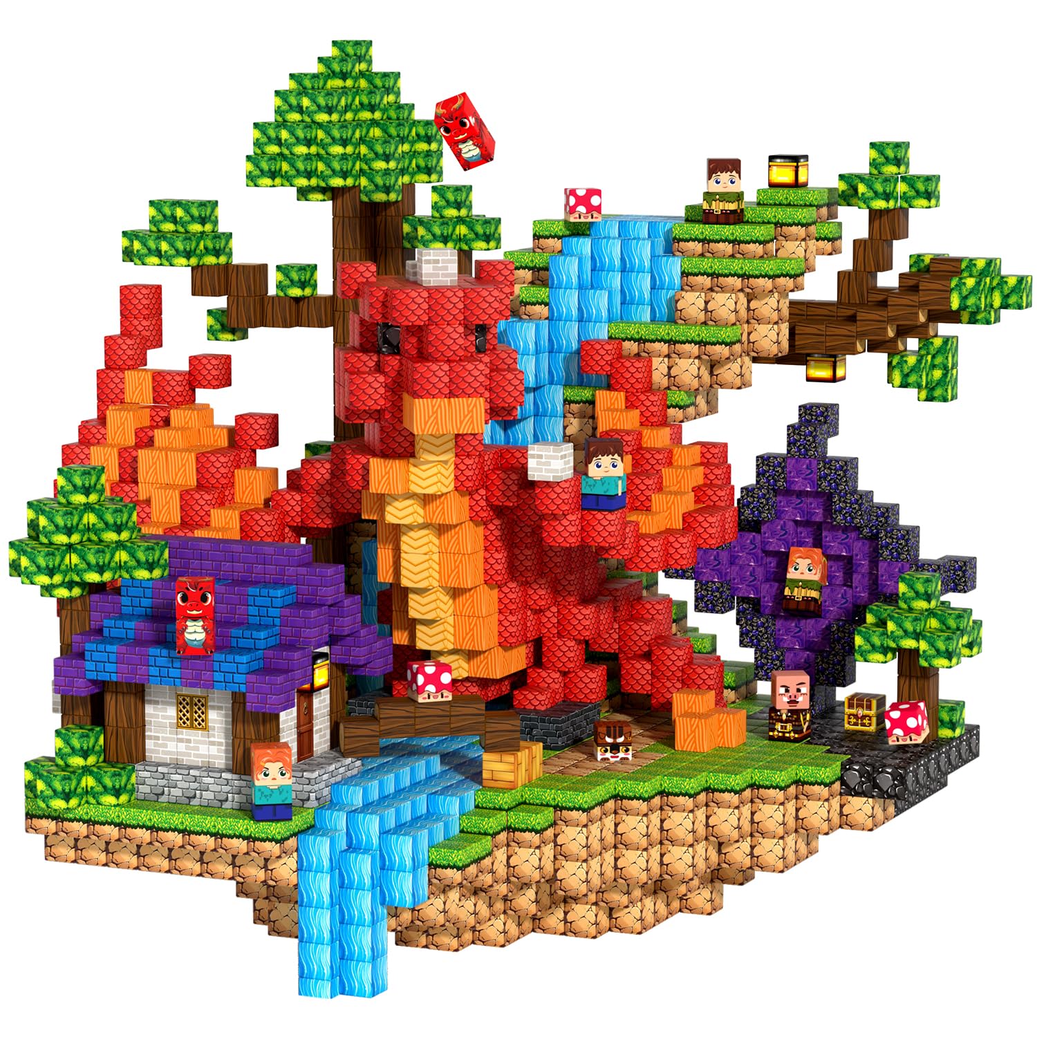 Kryzomat Magnetic Blocks, Magnetic Building Blocks 200PCS for Kids (Dragon) — image 1