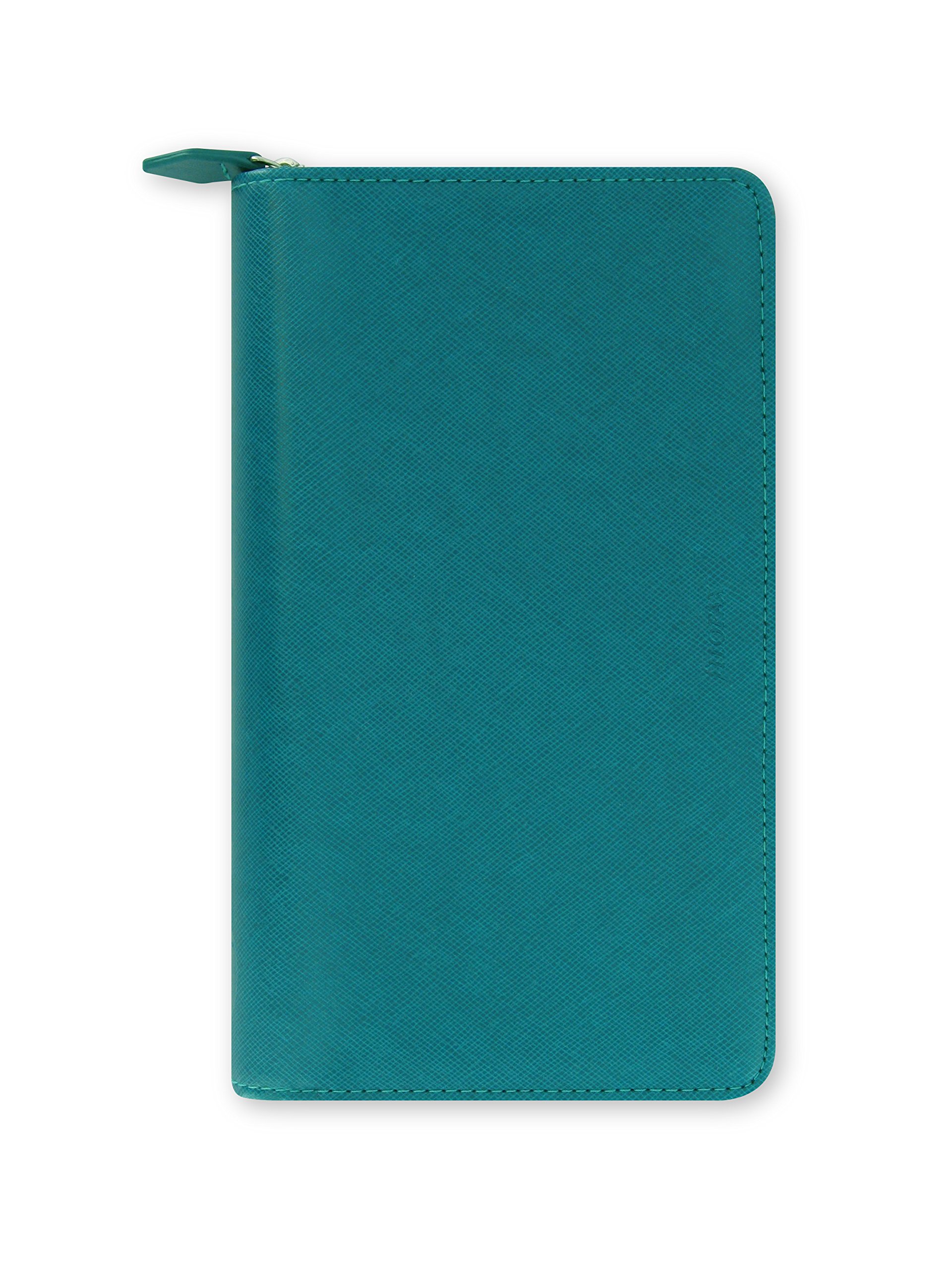 Filofax Compact Saffiano Zip Aquamarine Organiser