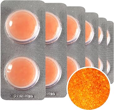 12-Pack Hearing Aid Dryer Capsules C&C Drying Dehumidifier Caps Accessories for Phonak, Starkey and Unitron Charger Case or Any Hearing Aid Case Supplies that can Store Dry Capsules 3Garm