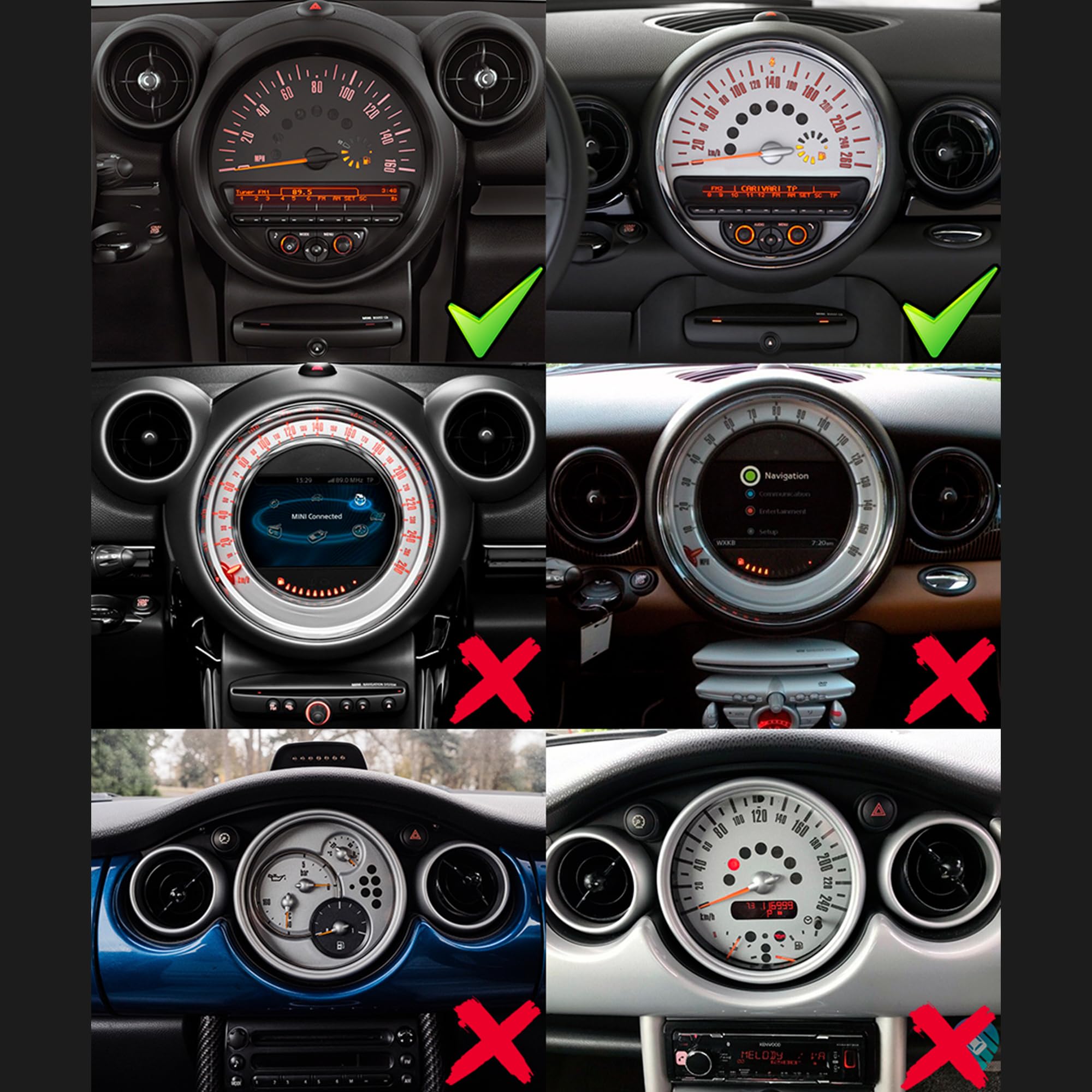 8 Pollici Touch Screen Radio Per Mini Cooper R55 R56 R57 R58 R59 R60 R61 Car Stereo CarPlay Android Auto Snapdragon 665 64GB Navigazione GPS Netflix Spotify Prime Video Reddit Twitch