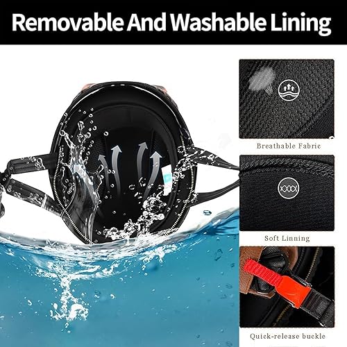 Miniatura 4 de Casco de motocicleta de cuero vintage alemán, medio casco para adultos con certificación DOT, para hombres y mujeres, con gafas y visera, para