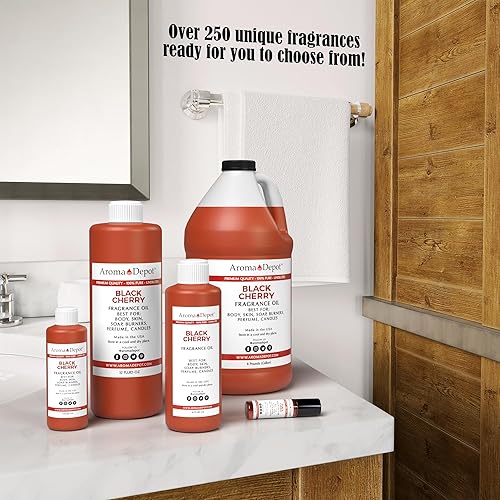 Miniatura 3 de Aceite de fragancia de cereza negra de 0.3 fl oz I Perfume I Aceite para la piel I Aceite perfumado. Proyectos de bricolaje como velas, bombas de