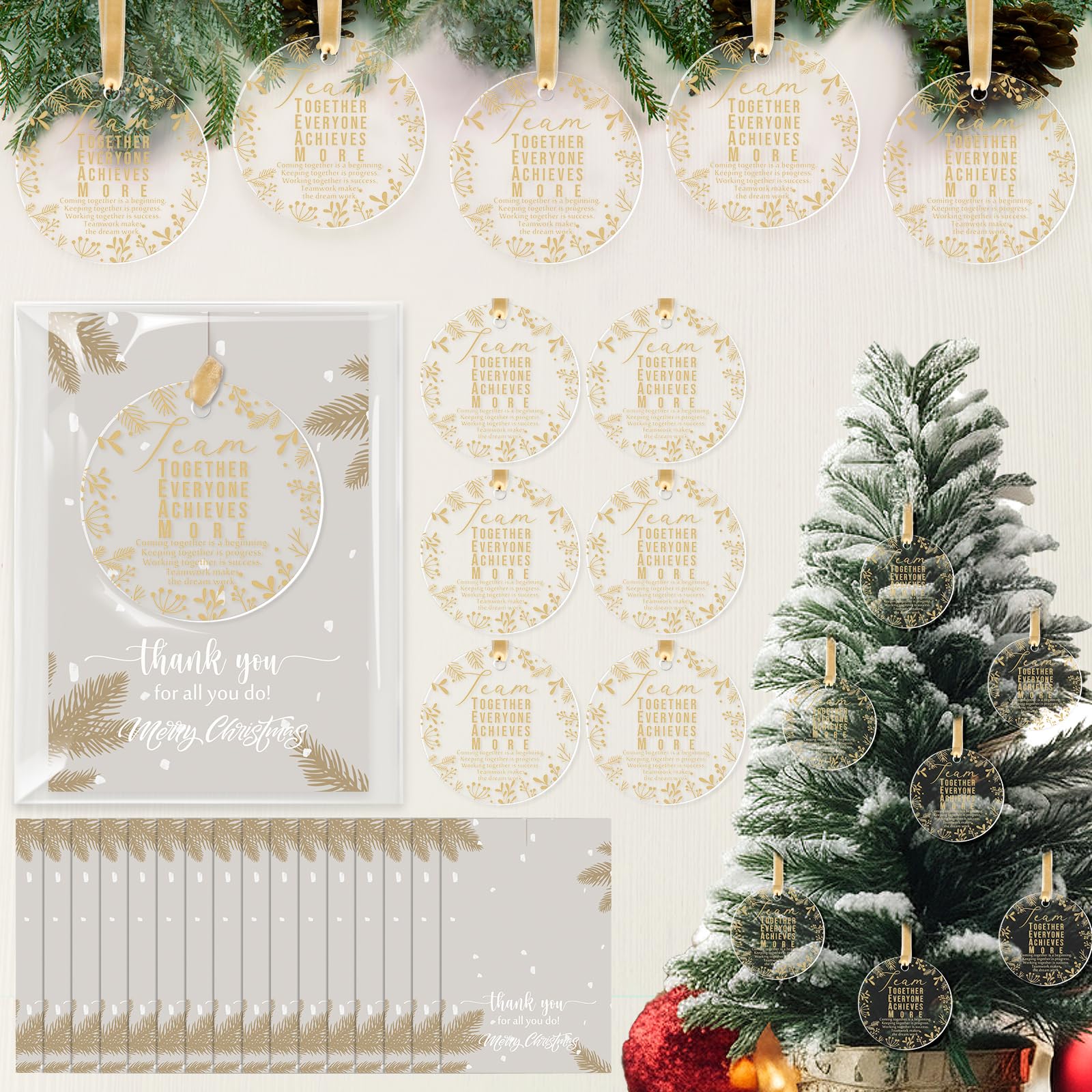 Ornement en vrac en acrylique pour Noël : le cadeau de remerciement idéal pour profs