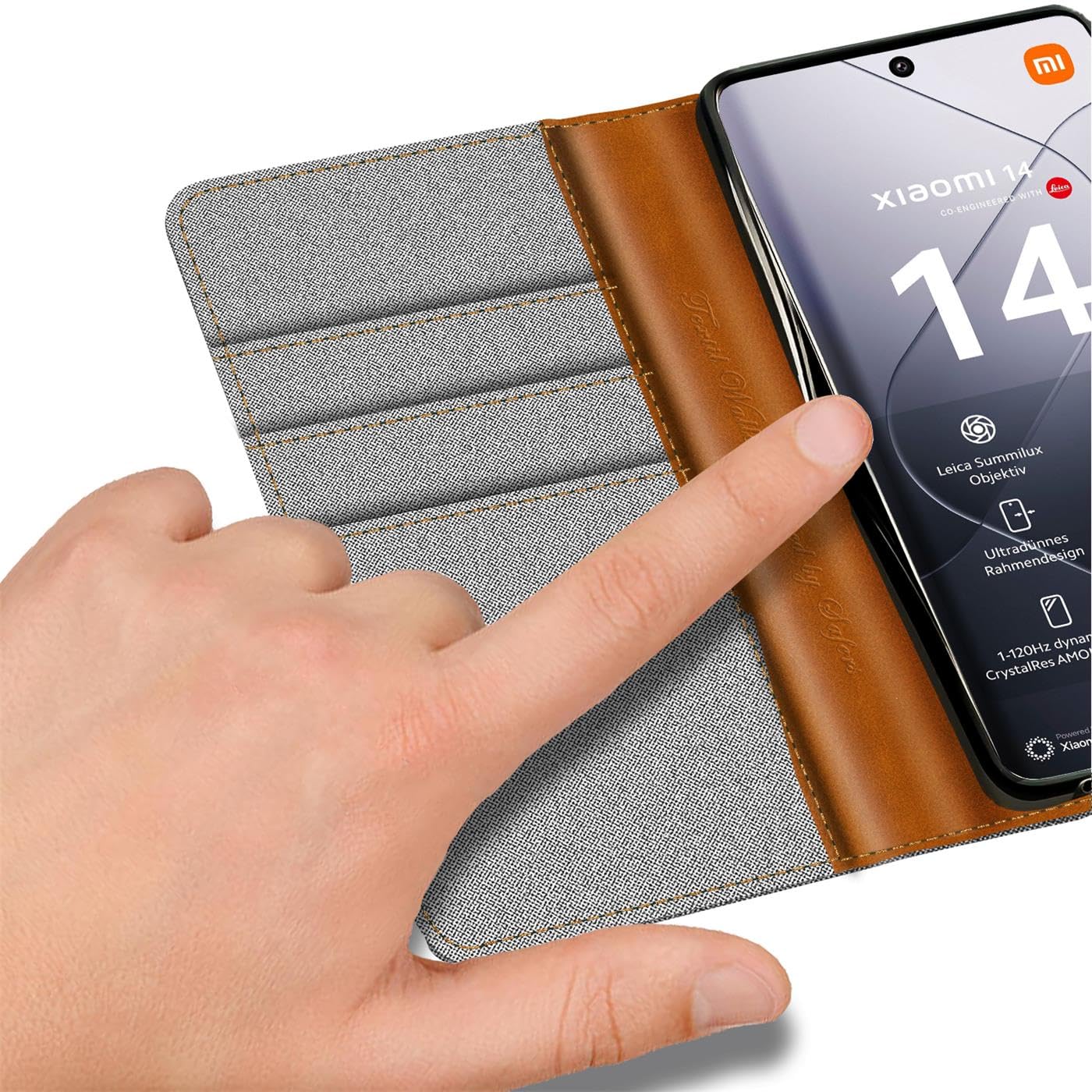 Cover Compatibile con Xiaomi Redmi Note 14 4G, Resistente Pelle PU Flip Libro Custodia [Protezione Completa] [Slot per Scheda] [Funzione di Supporto]- gatto
