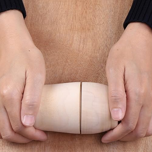 Miniatura 7 de Mornajina 5 muñecas de anidación rusas de madera hechas a mano, muñecas de anidación en blanco, muñecas Matryoshka para regalo de cumpleaños de