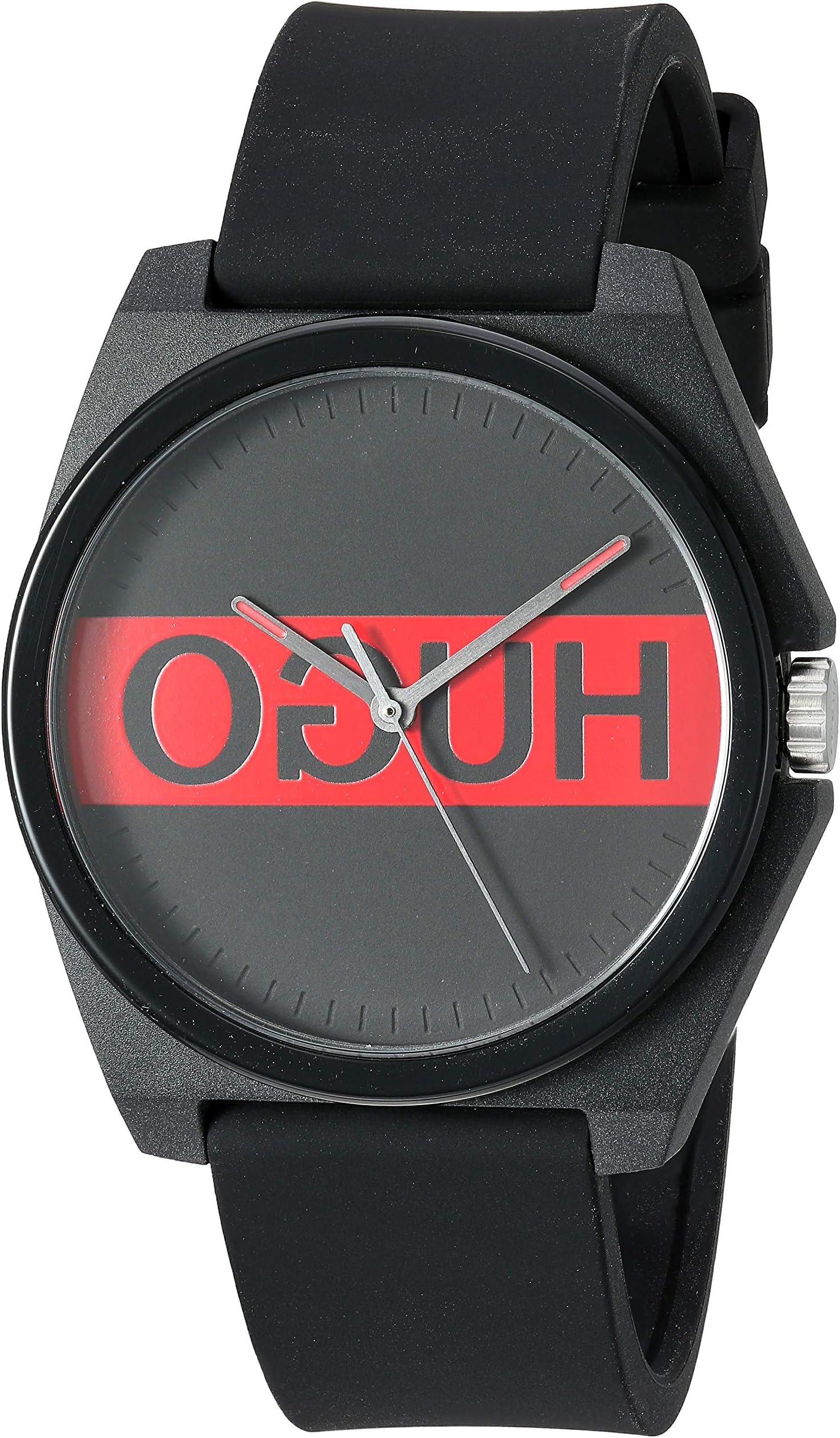 HUGO#PLAY Quartz Black TR90 and Strap Casual Watch, Color: Black