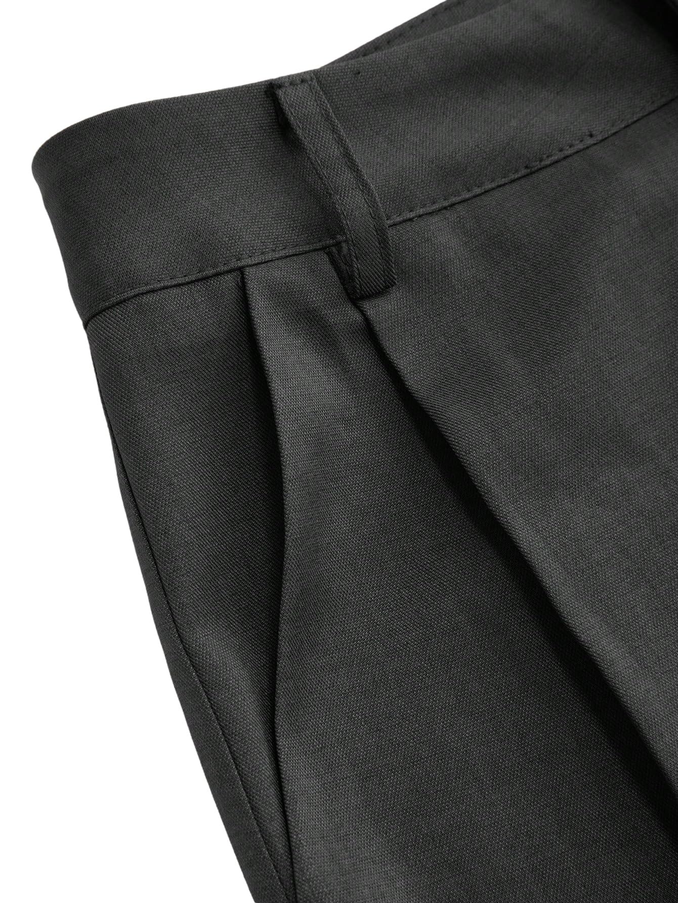 SOLY HUX Hosen Damen Elegant Anzughose mit Taschen Hohe Taille Büro Freizeithose Dünne Geradehose Palazzo Casualhose Herbst Outfit
