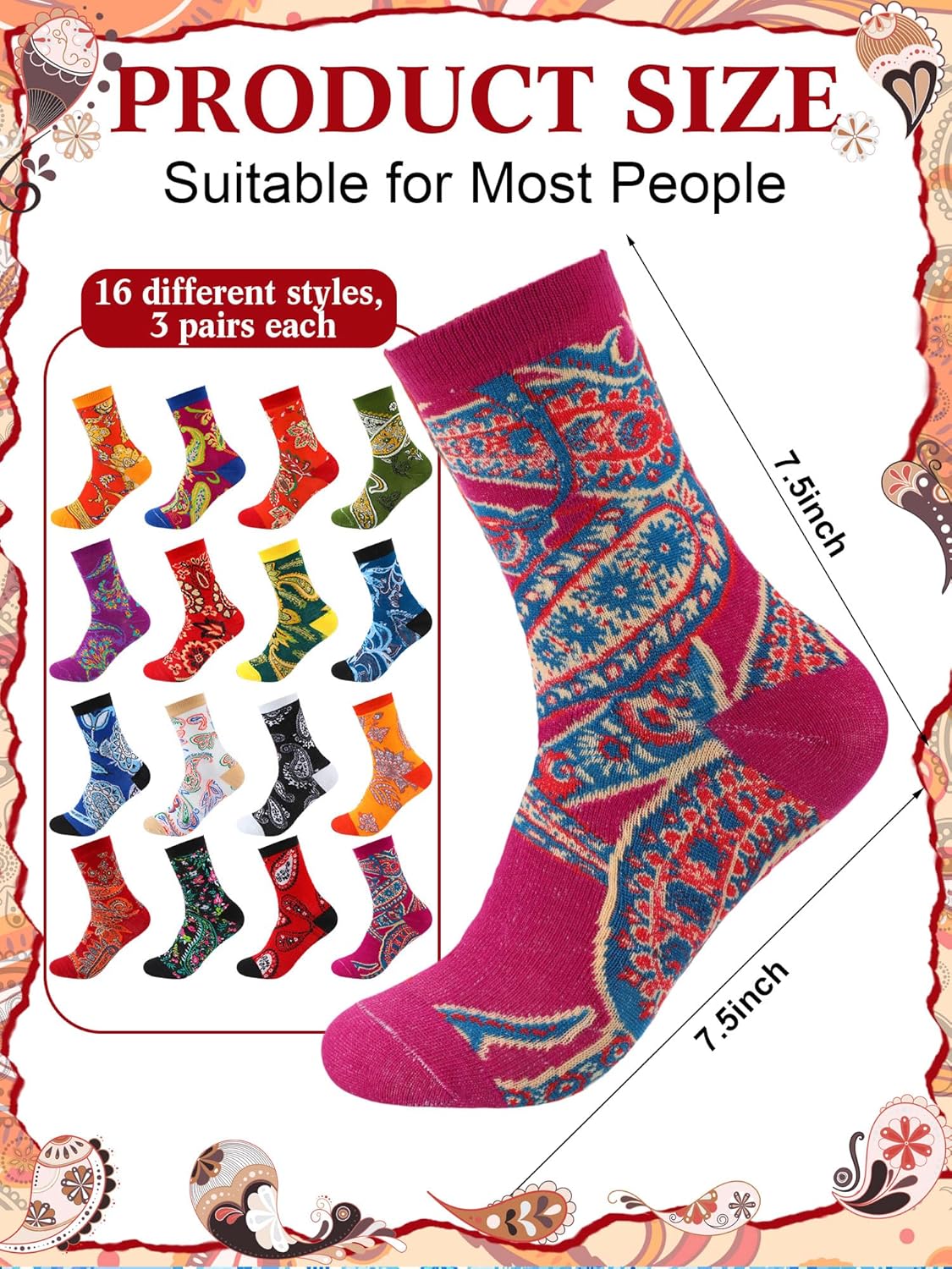 Ramede 48 Pairs Easter Socks Buk Novelty Cozy Easter Egg Bunny Rabbit Crew Sock Gifts for Women Men - Image 3