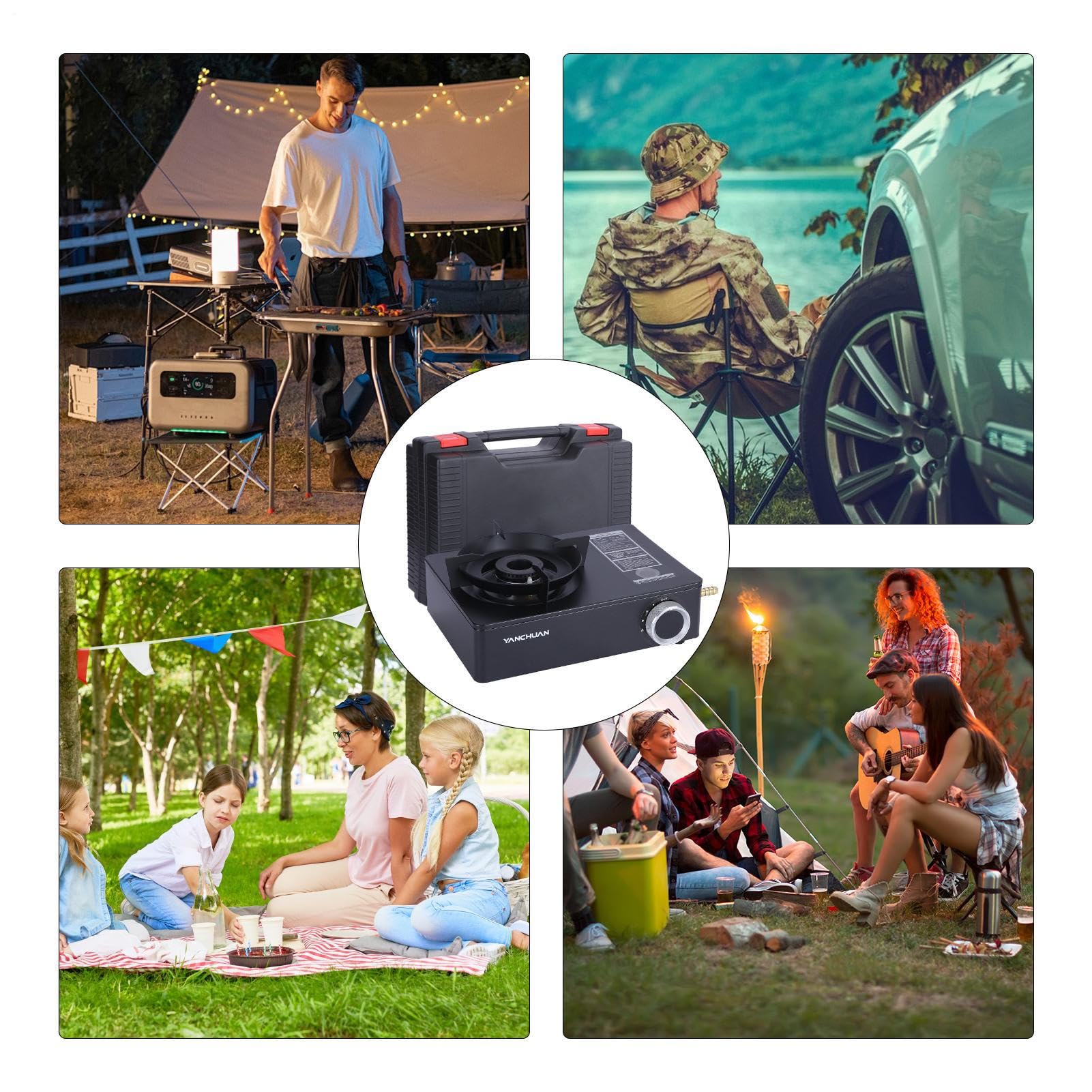 Cucina da campeggio portatile Attrezzatura Da Cucina Per Campeggio, Parti | Portatile Picnic, Feste, Viaggio, Pesca, Escursionismo, Emergenze, Casa, Famiglia, , Cibo, Bevand