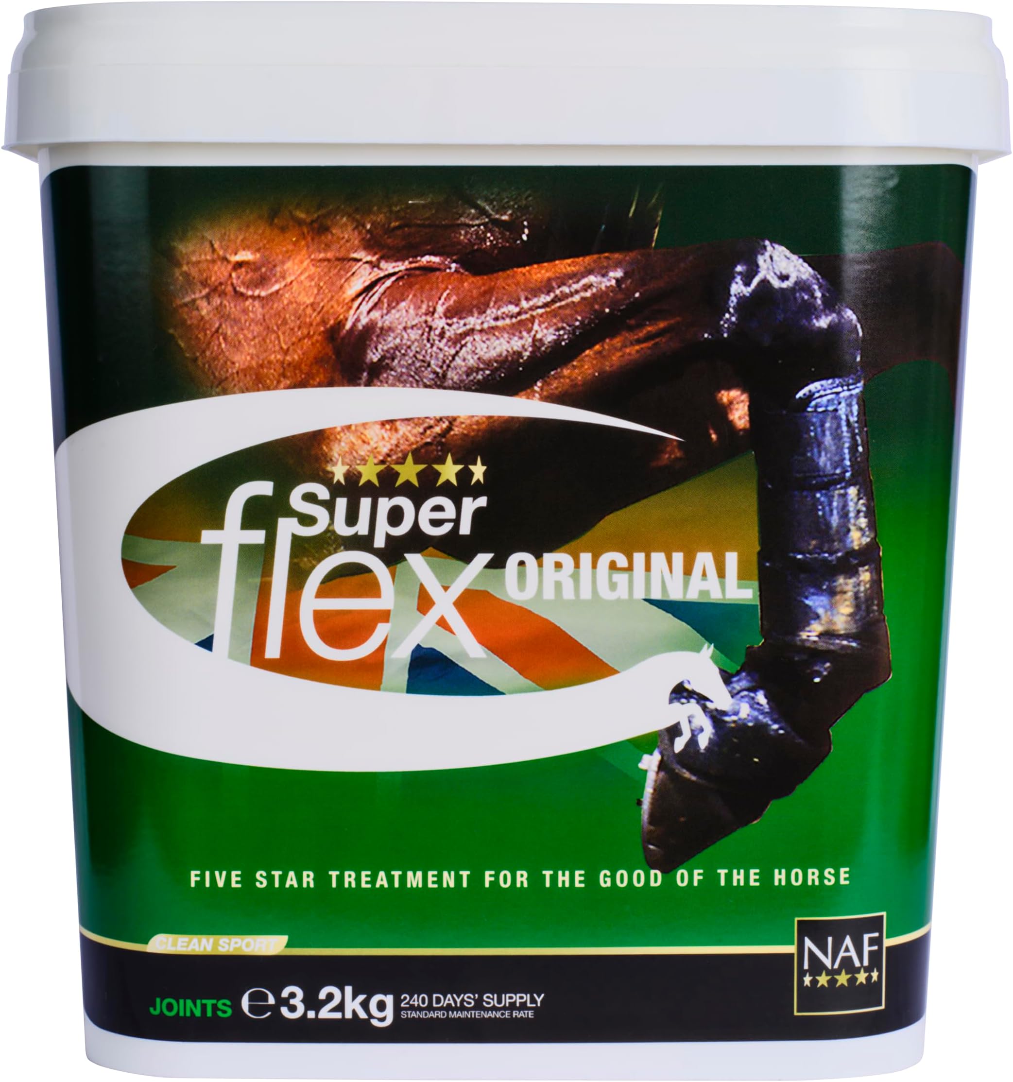 NAF Five Star Superflex 3.2kg – Advanced Joint Supplement for Horses – Supports Flexibility, Cartilage Health & Mobility – With Glucosamine, MSM, Chondroitin & Hyaluronic Acid