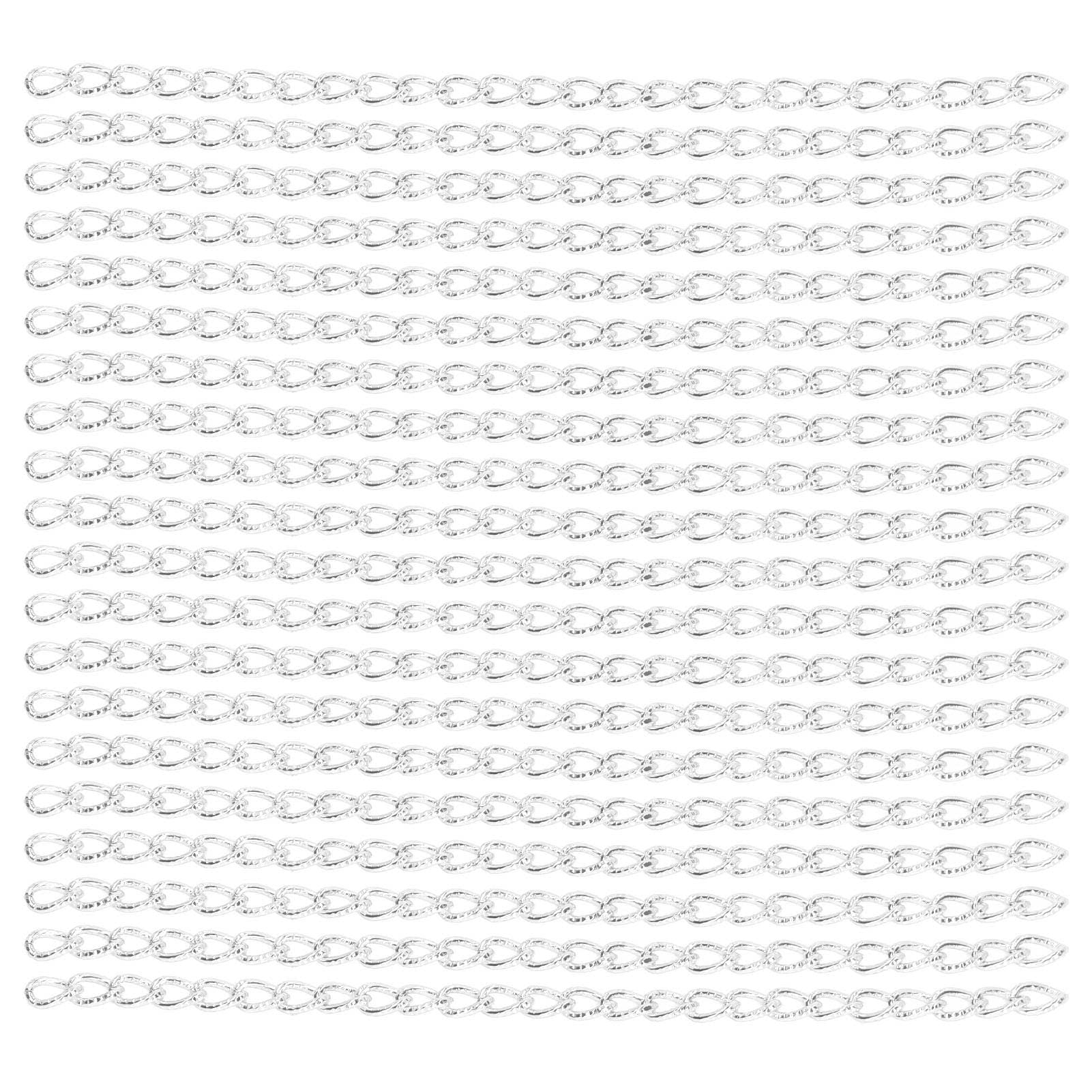 Chaîne gourmette en aluminium pour collier et bracelet DIY fournitures bijoux sans ternissement