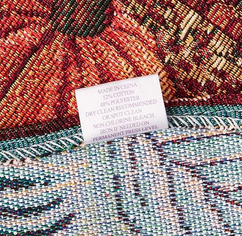 Miniatura 3 de Tapiz de lino violeta para cosecha de otoño, Acción de Gracias, hojas de otoño, girasoles, frutas, calabazas, tapiz tejido de algodón de poliéster,