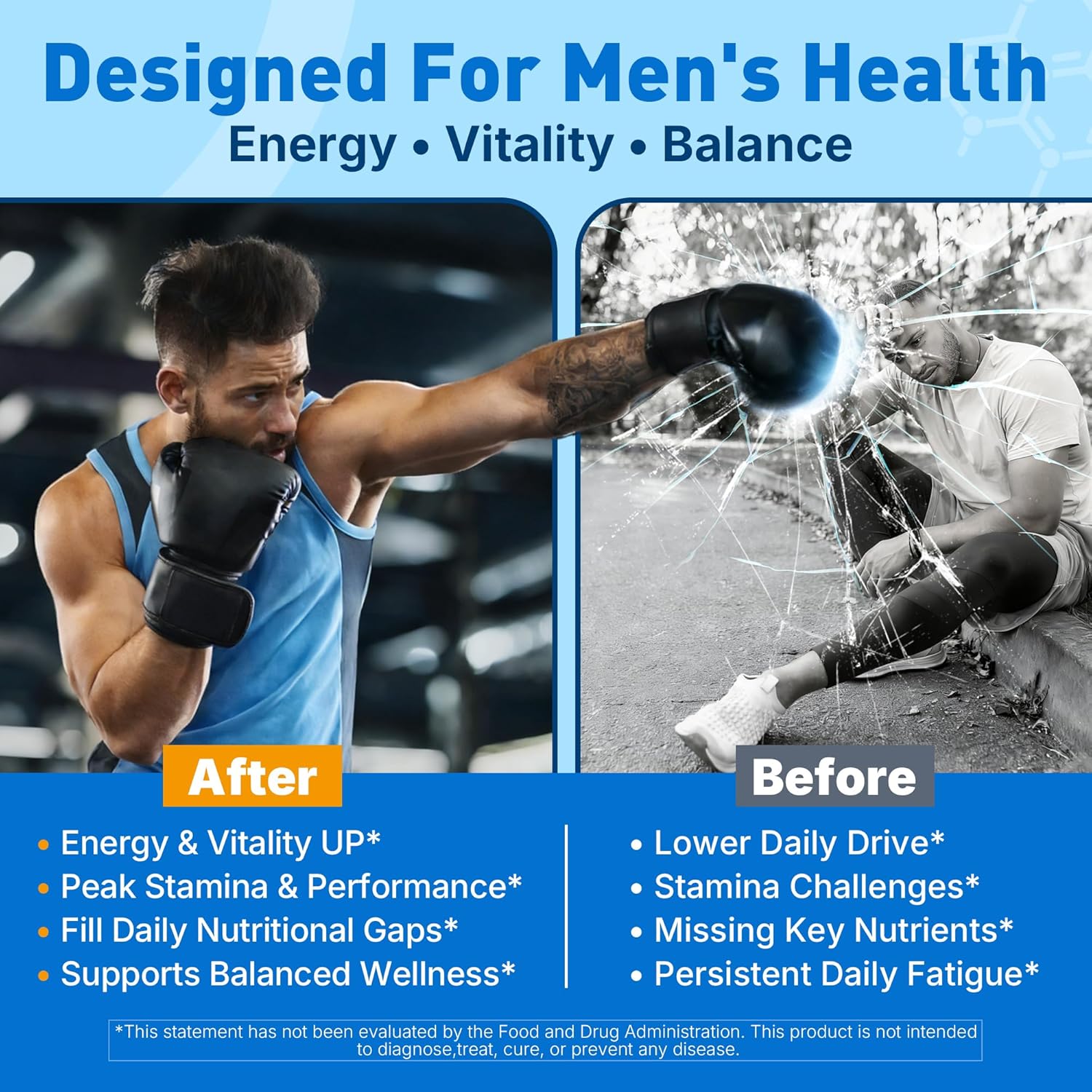 Methylated Multivitamin for Men Gummies + Omega-3, Supergreens, Lycopene, Methylfolate & B12, D3 K2, Vitamin A, C, E, B Complex for Methylation, Nutrition Gaps, Focus, Energy, Vegan, Sugar Free, 60 Cs