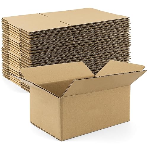 Miniatura 9 de Golden State Art Cajas de envío de 9 x 6 x 4 pulgadas, paquete de 28 cajas de cartón corrugado marrón para envío y almacenamiento de correo de