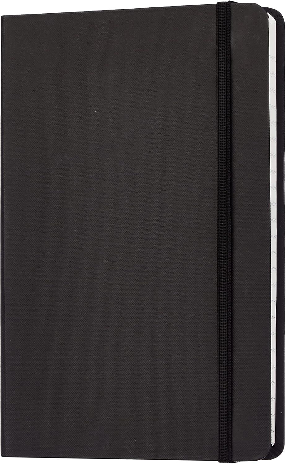 Amazon Basics Classic Hardcover Journaling Notebook with Inner Pocket, Line Ruled, 240 Pages, 5" x 8.25", Black