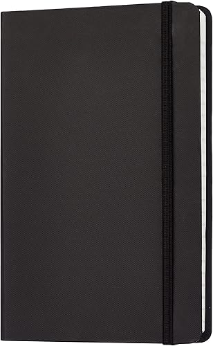 Tienda Basics Cuaderno clásico de tapa dura, 240 páginas, 5 x 8.25 pulgadas, negro