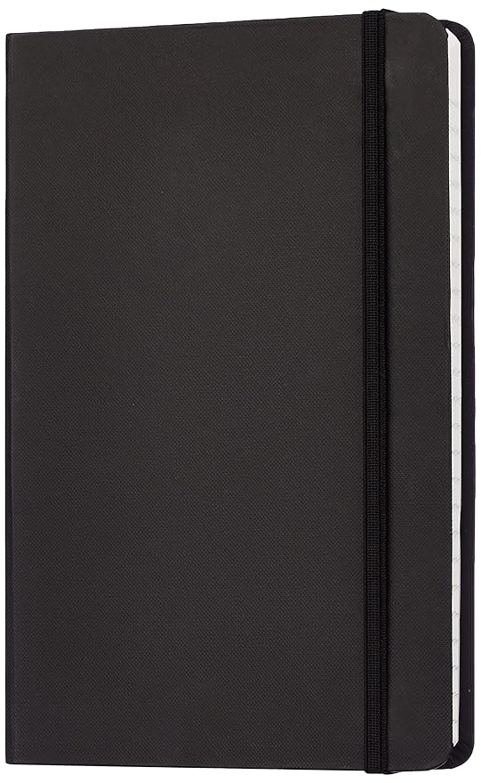 AmazonBasics Classic Notebook, Ruled – (130mm x 210mm) – 240 pages (Black) at Rs. 299